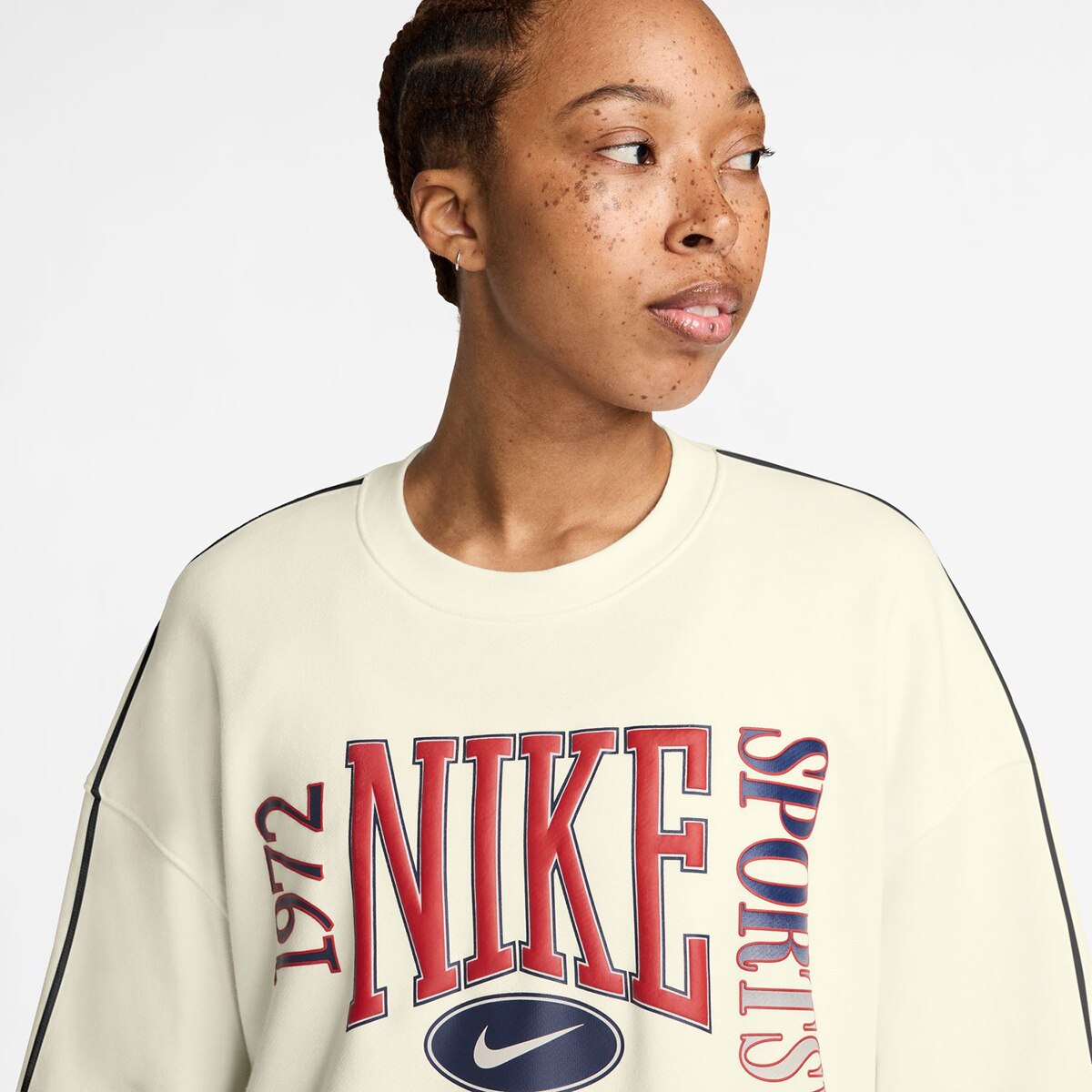 Sudadera de mujer Sportswear Street Nike - Crudo Crudo-3