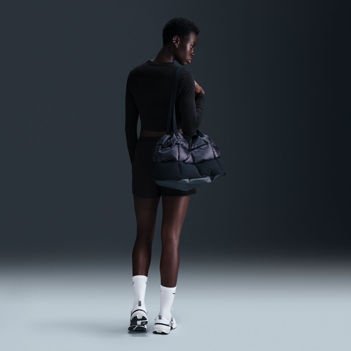 T-shirt de Mulher Sportswear Chill Knit Preto-3