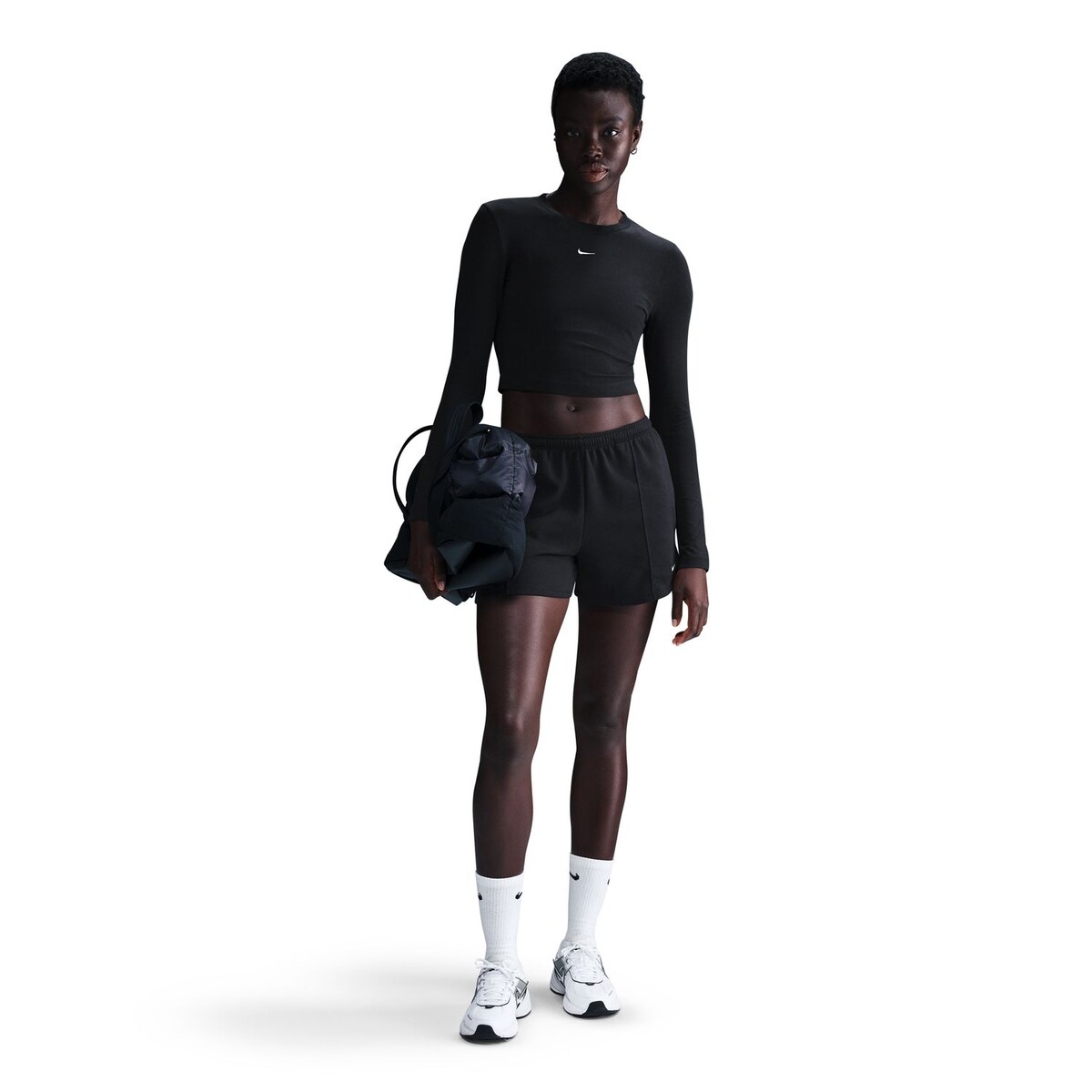 T-shirt de Mulher Sportswear Chill Knit Preto-4