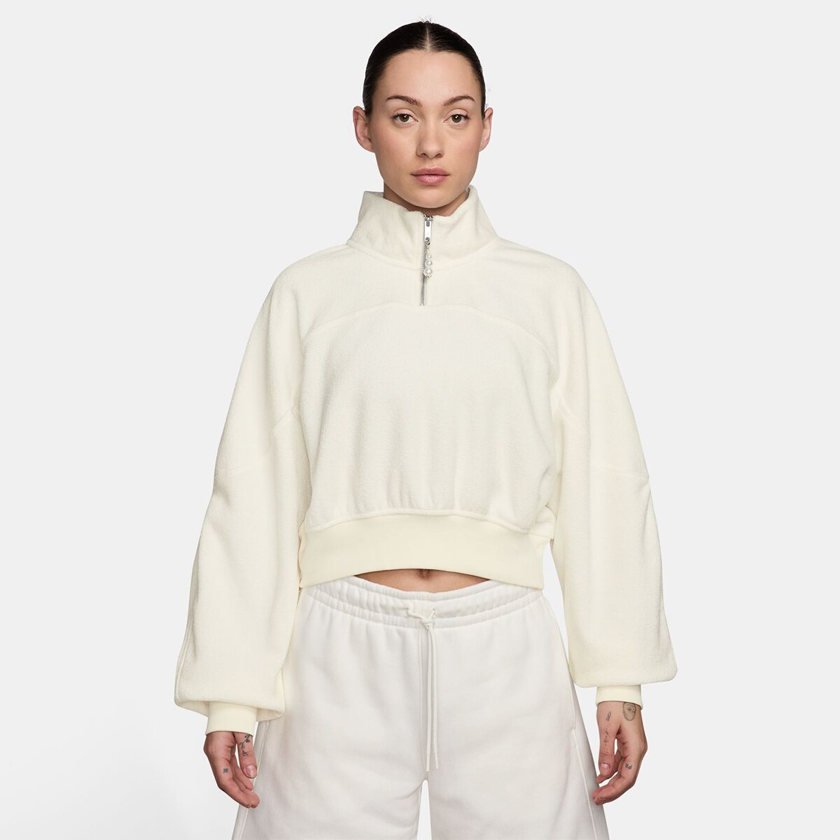T-shirt de Mulher Flight Fleece Bege-1