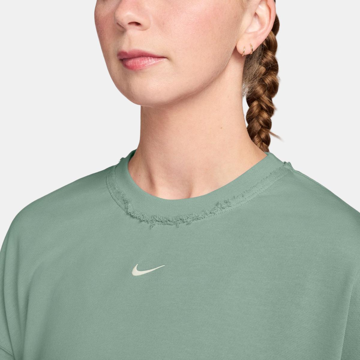 T-shirt Casual de Mulher W NSW NK Chill Ft Crew Preto-3