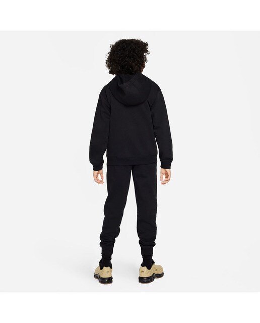 Fato de Treino de Criança Sportswear Club Fleece Preto-2