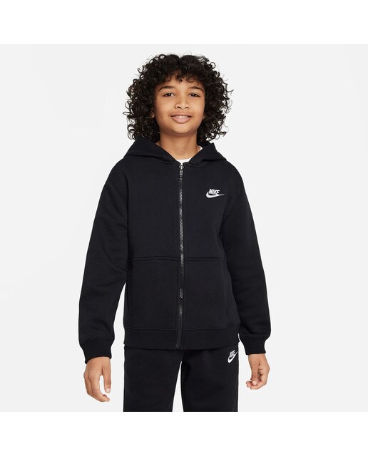 Fato de Treino de Criança Sportswear Club Fleece Preto-3