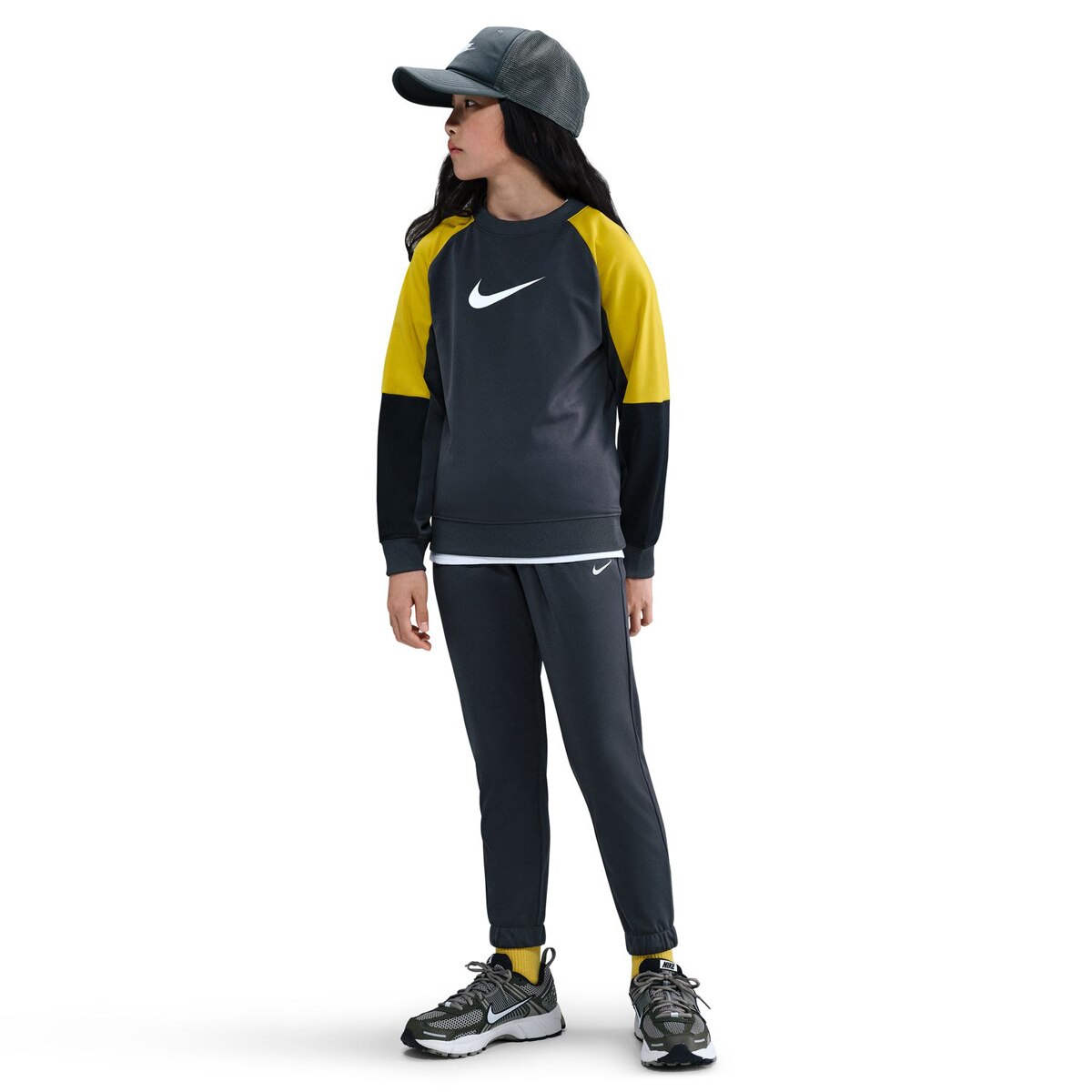 Fato de Treino de Criança Sportswear Dri-FIT Tracksuit Crew Cinzento-1