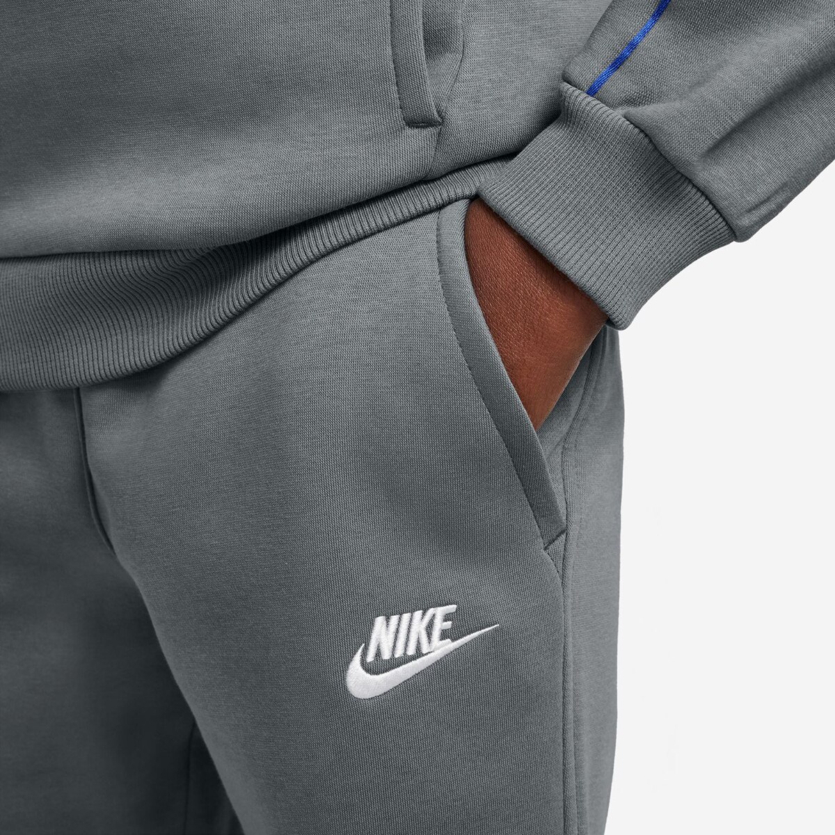 Fato de Treino de Criança Sportswear Club Fleece Cinzento-3