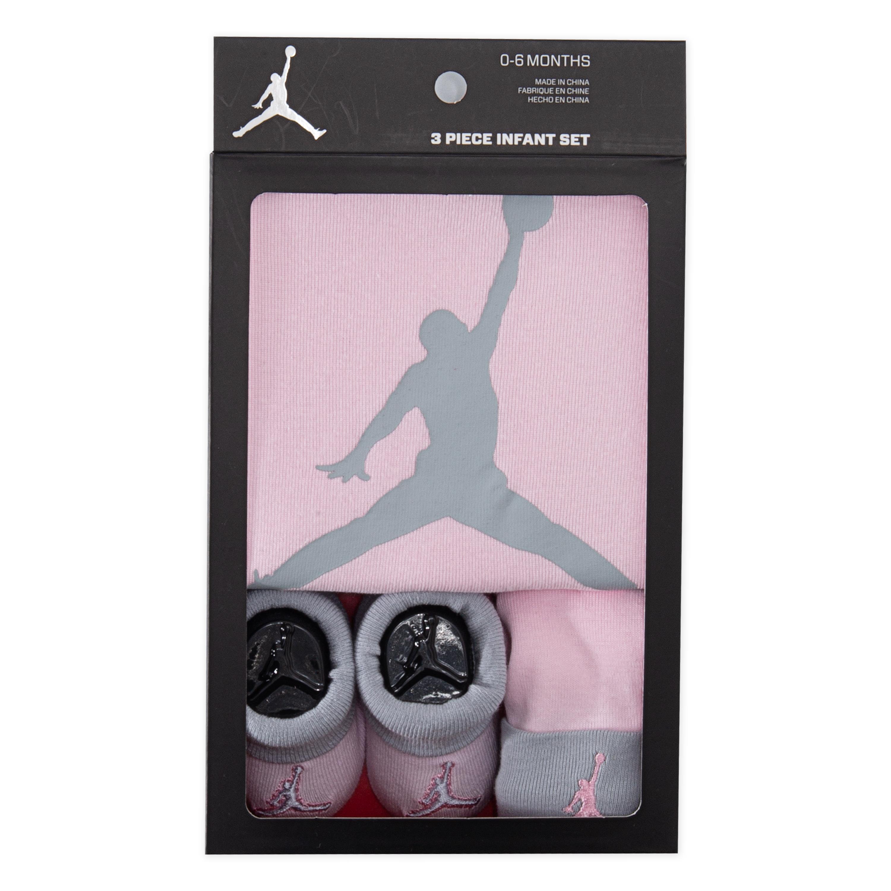 Conjunto de Bebé Jumpman Rosa-9