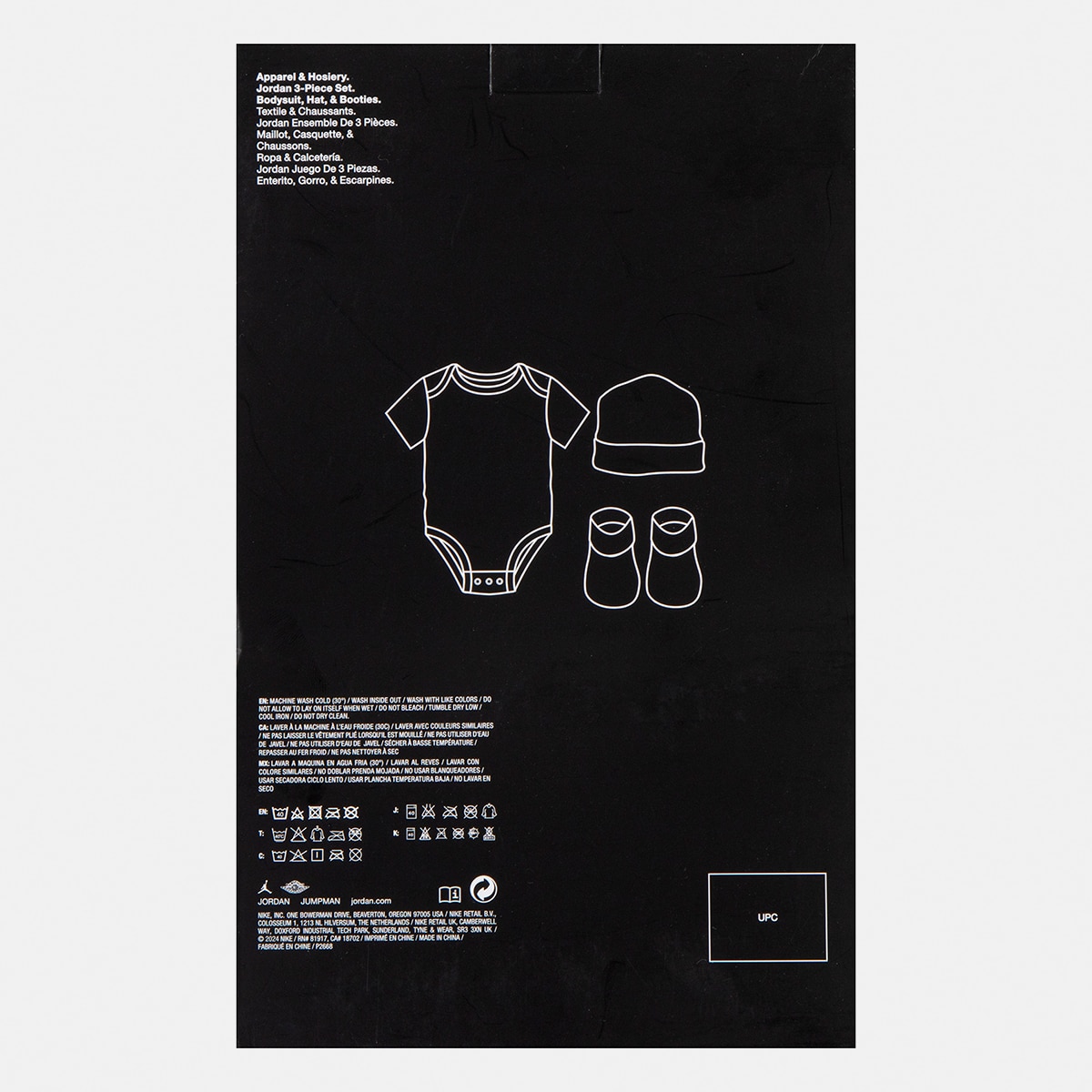 Conjunto de Bebé Jumpman Preto-7