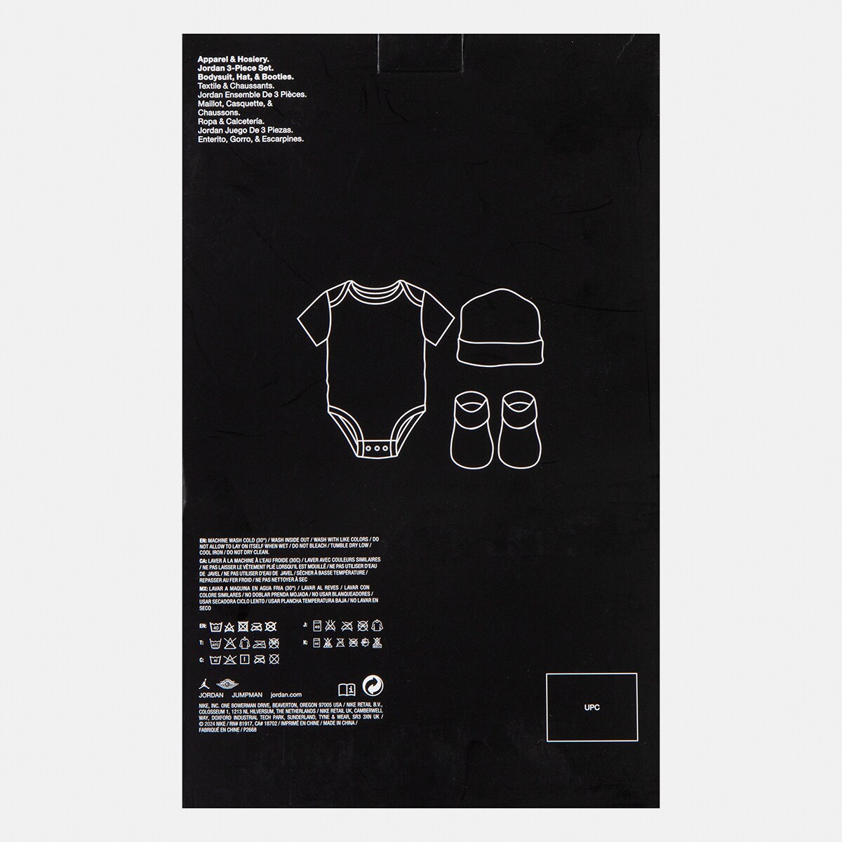 Conjunto de Bebé Jumpman Preto-7