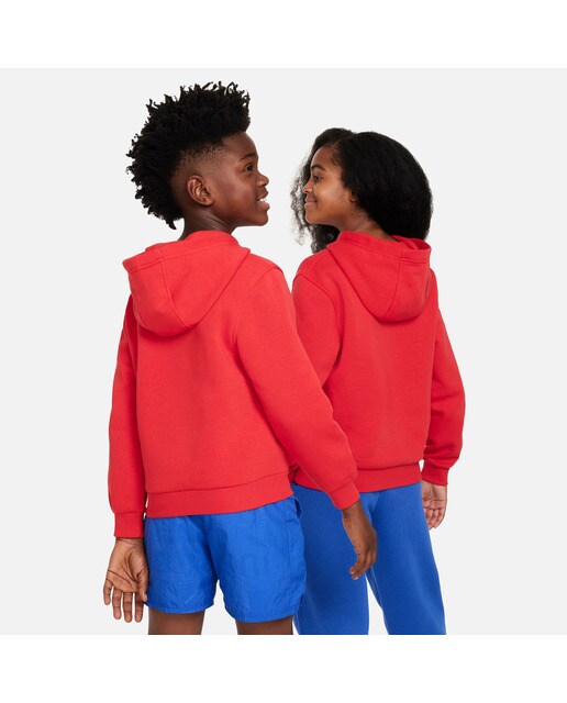 Sweatshirt de criança Sportswear Club Fleece Vermelho-2