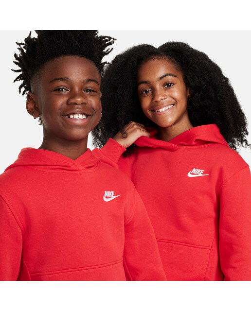 Sweatshirt de criança Sportswear Club Fleece Vermelho-3