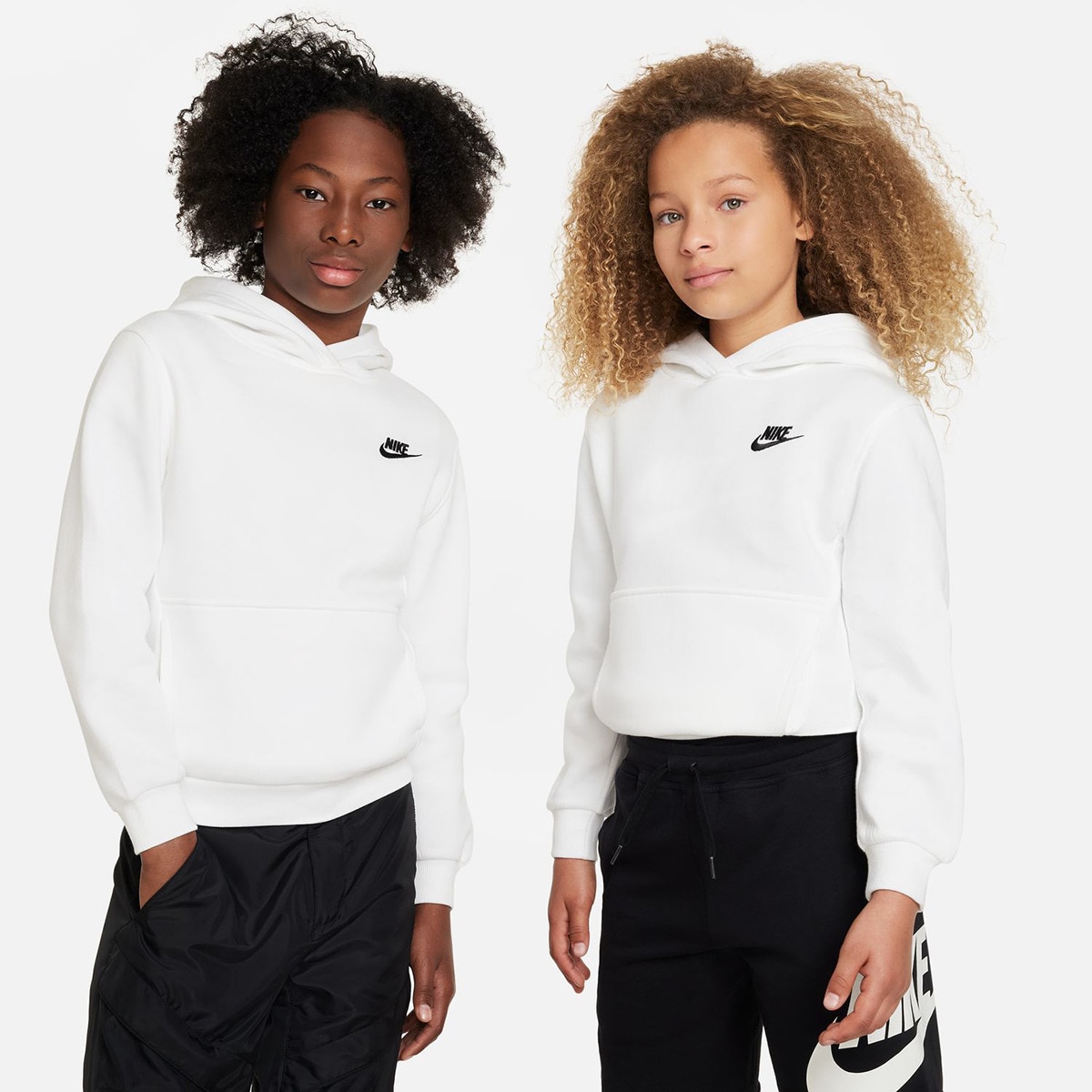 Sweatshirt de criança Sportswear Club Fleece Branco-1