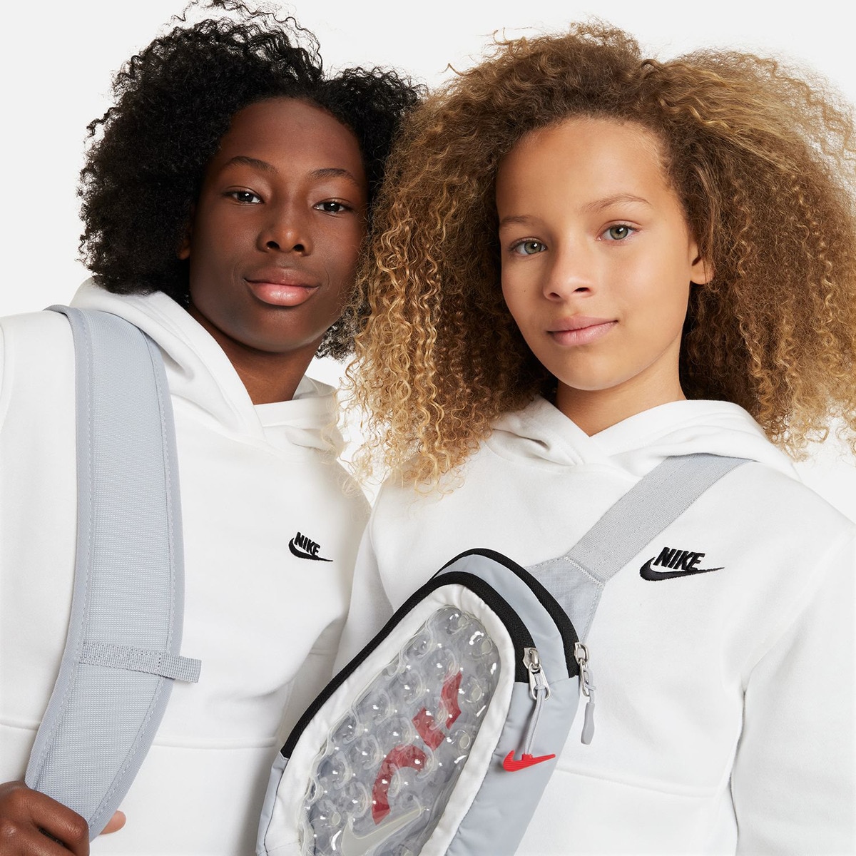 Sweatshirt de criança Sportswear Club Fleece Branco-4