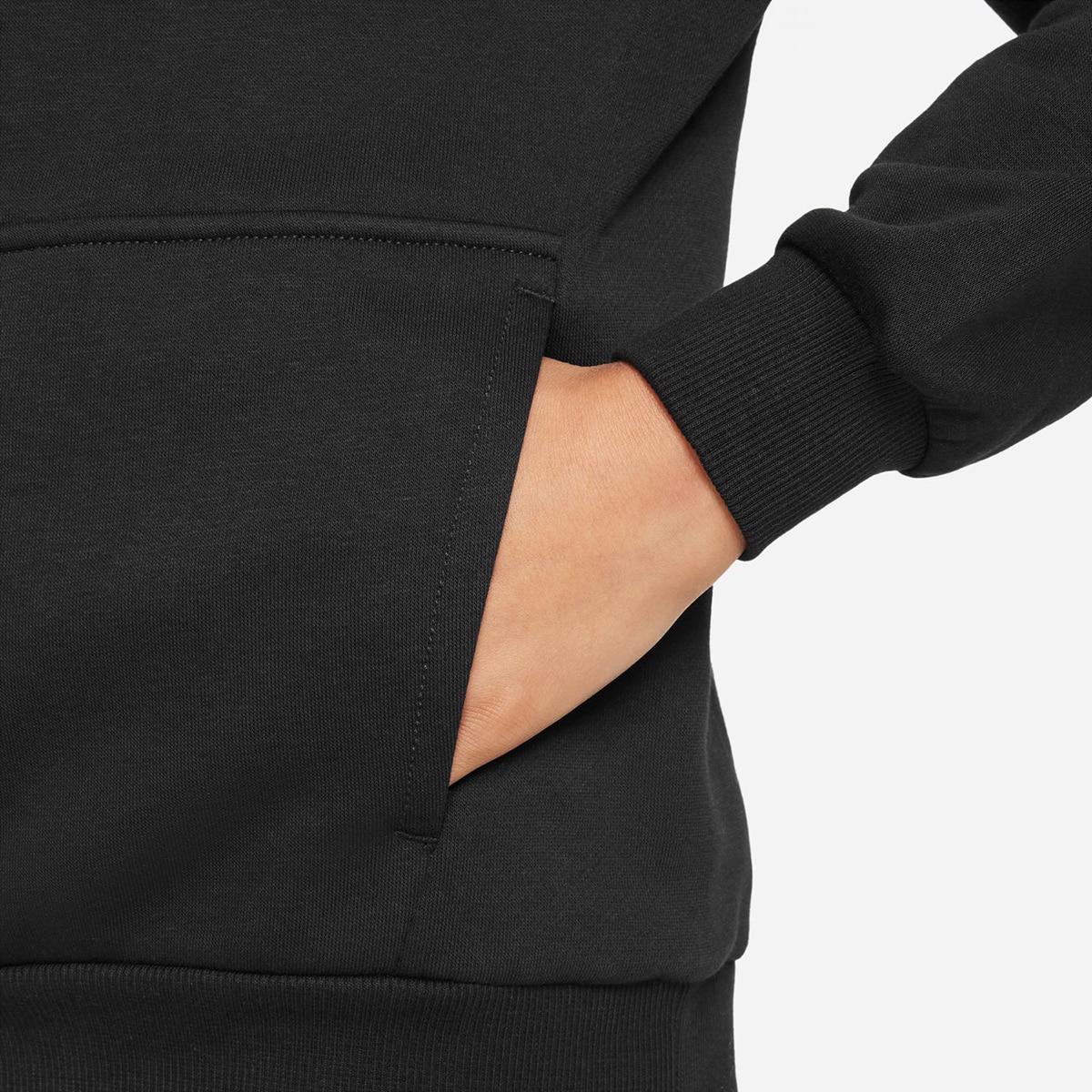 Sweatshirt de criança Sportswear Club Fleece Preto-4
