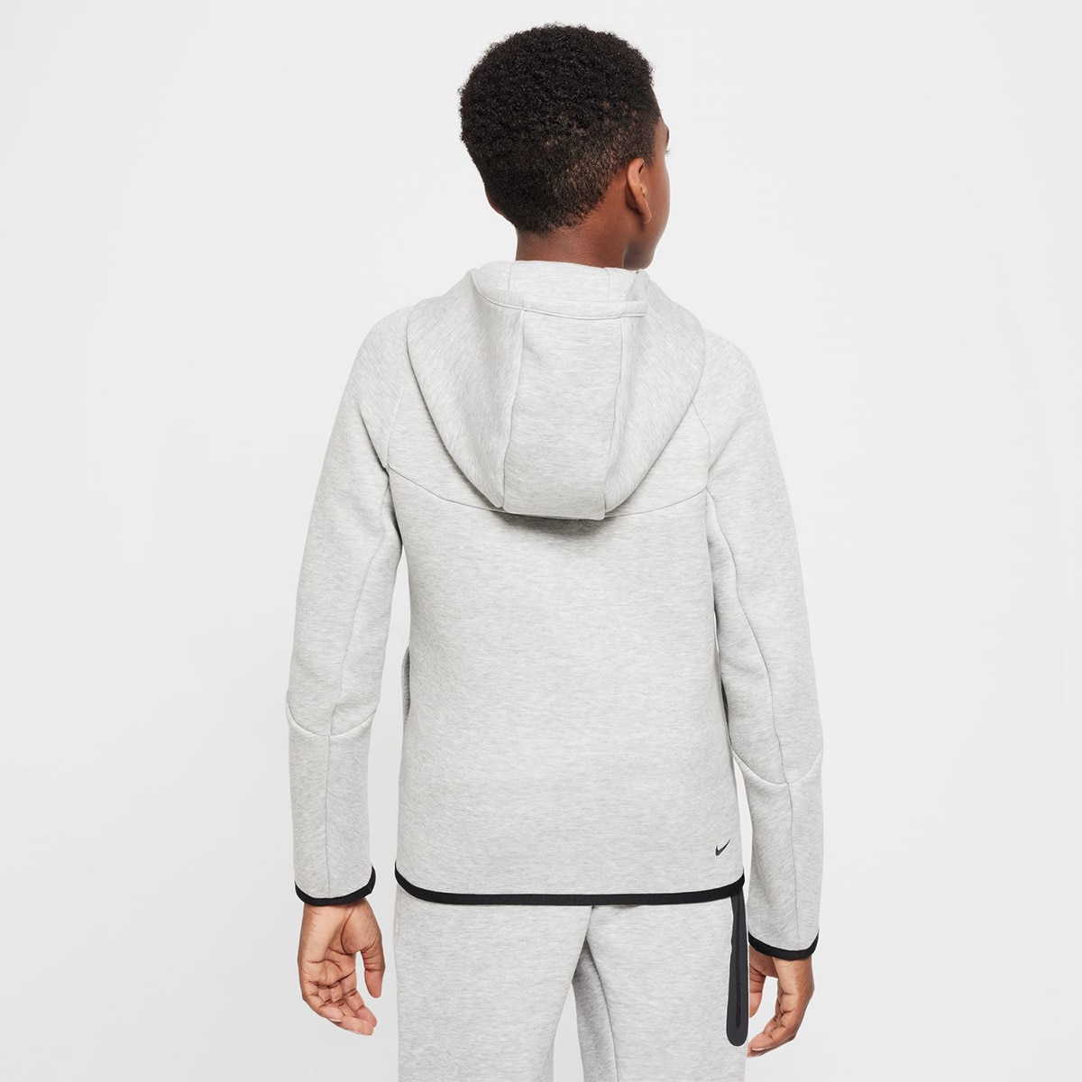 Sweatshirt de Criança B Nsw Tch Flc Fz - Pd Cinzento-2