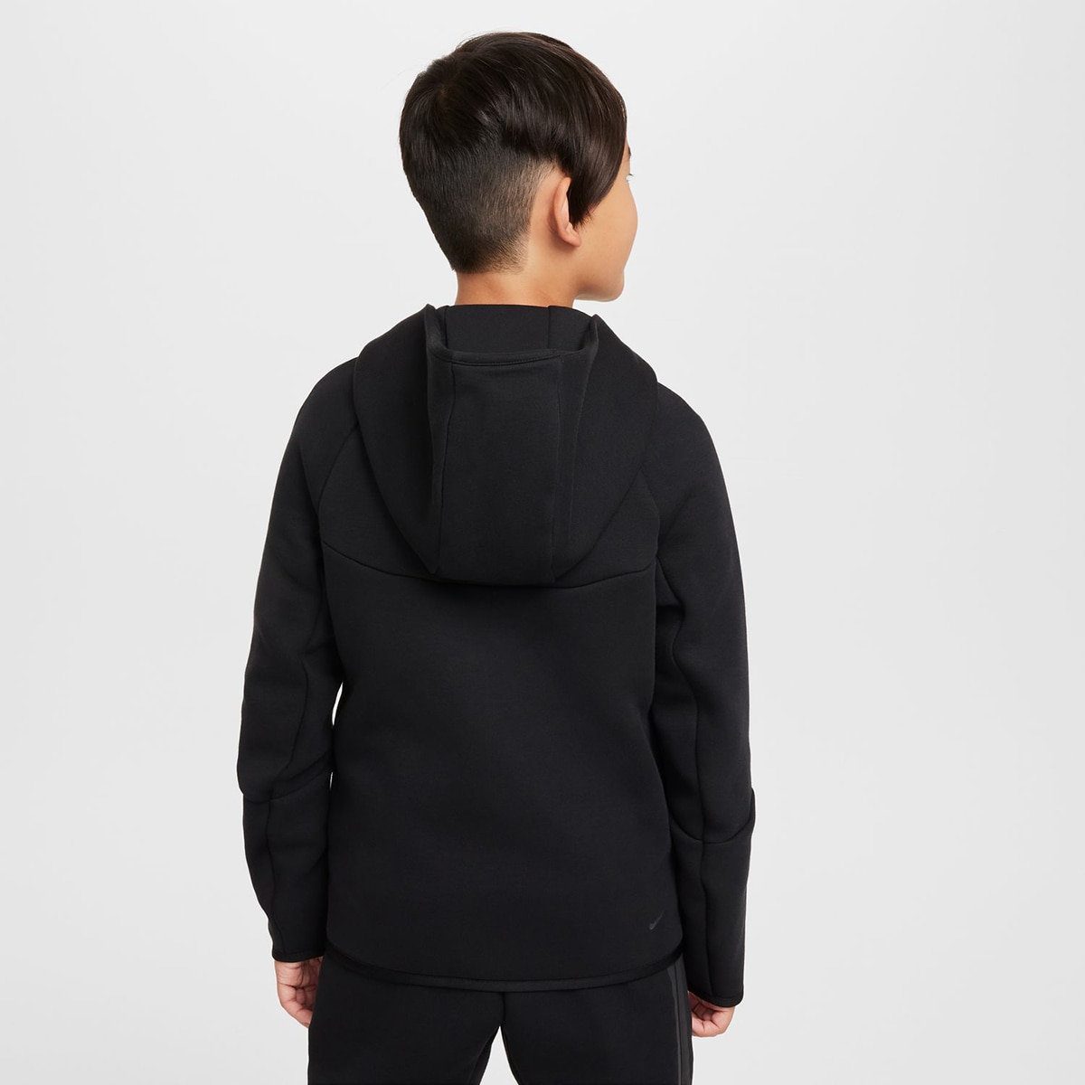 Sudadera de niños B Nsw Tch Flc Fz - Pd Nike - Negro Negro-2