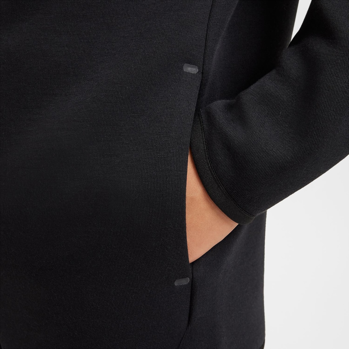 Sudadera de niños B Nsw Tch Flc Fz - Pd Nike - Negro Negro-4