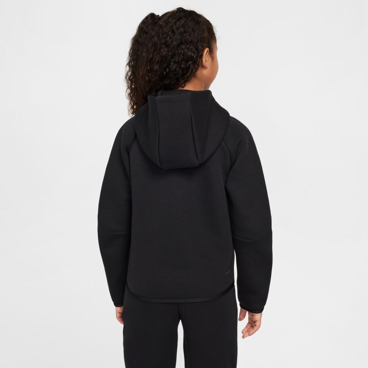 Sweatshirt de menina Sportswear Tech Fleece Nike Preto-3