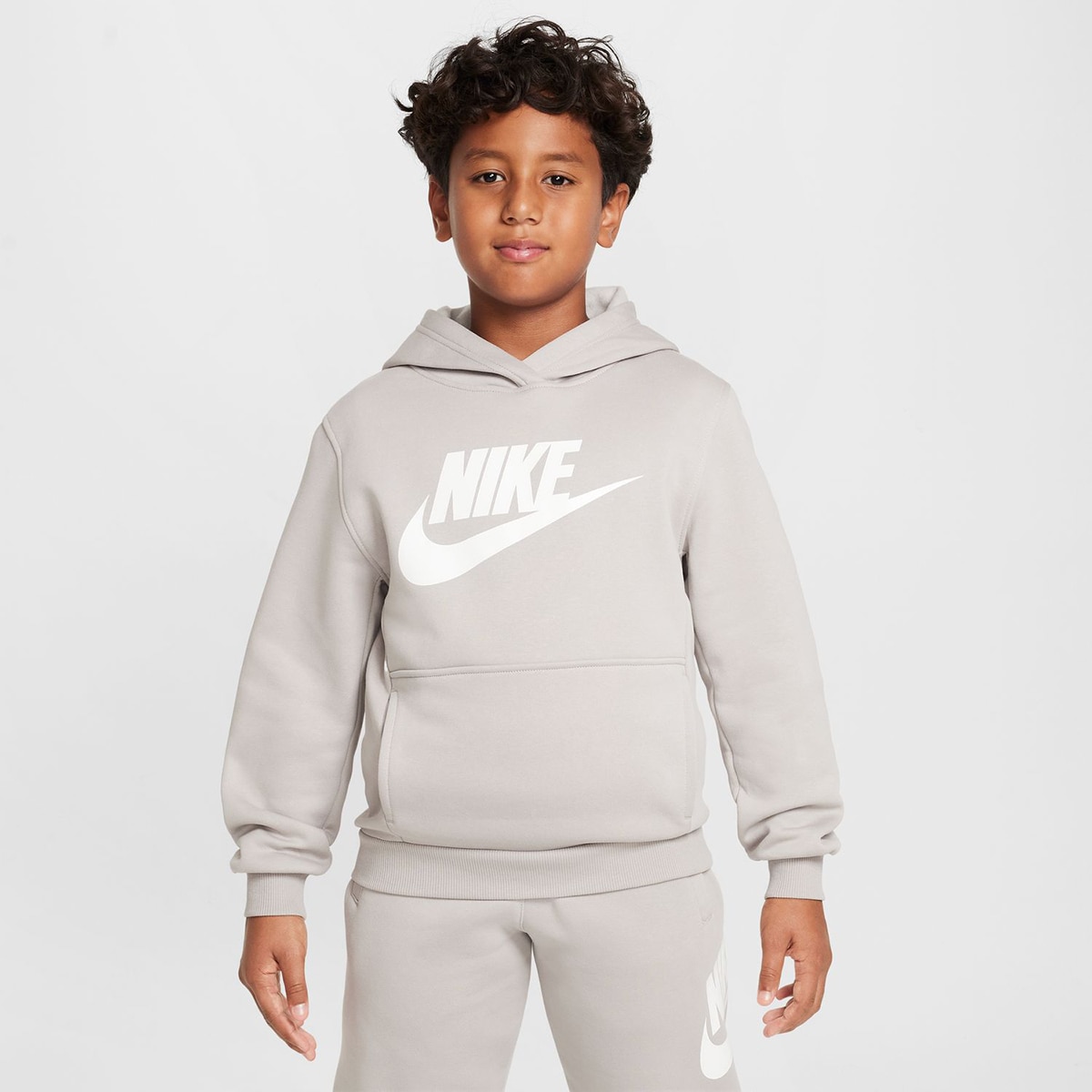 Sweatshirt de criança Sportswear Club Fleece Cinzento-1