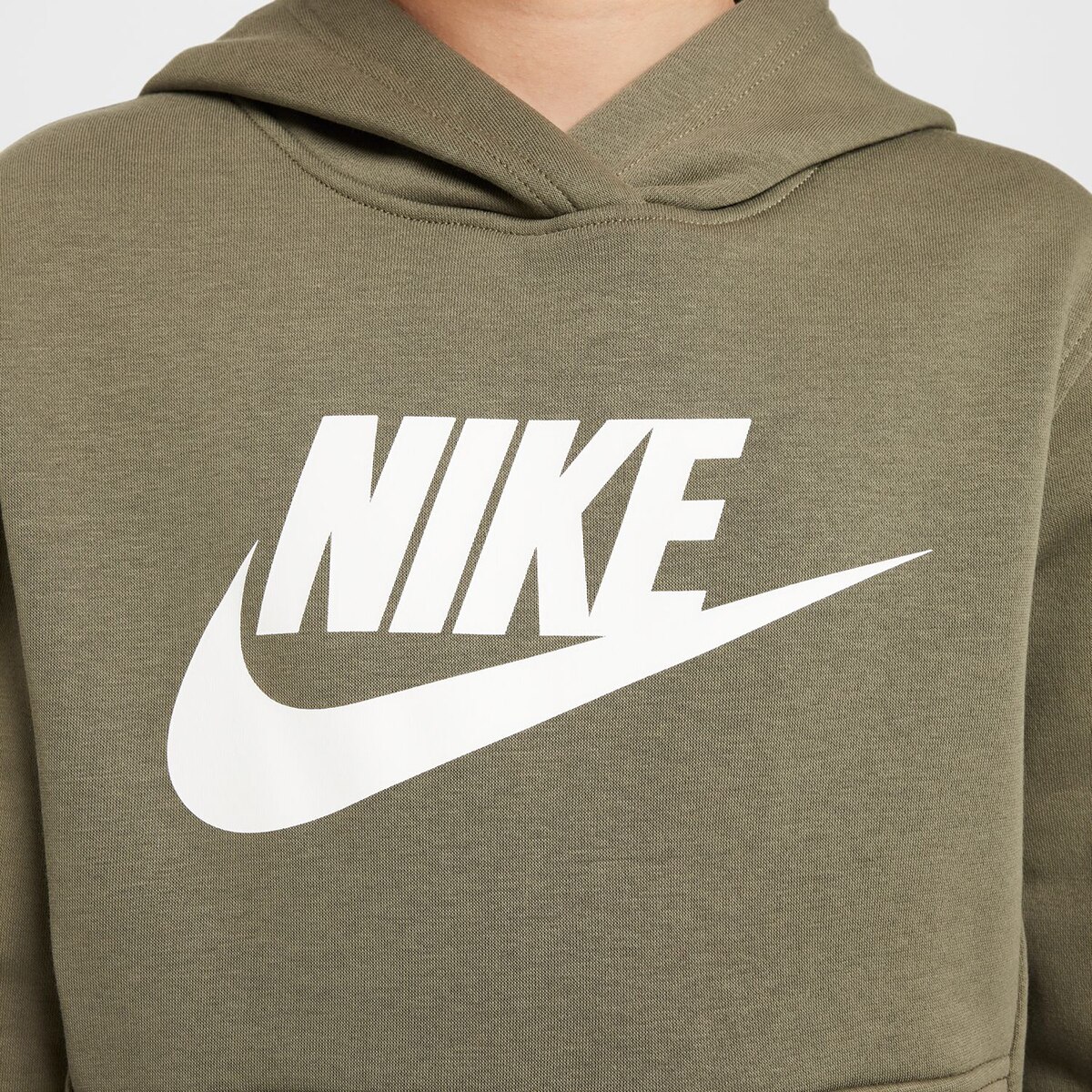 Sweatshirt de criança Sportswear Club Fleece Verde Azeitona-4