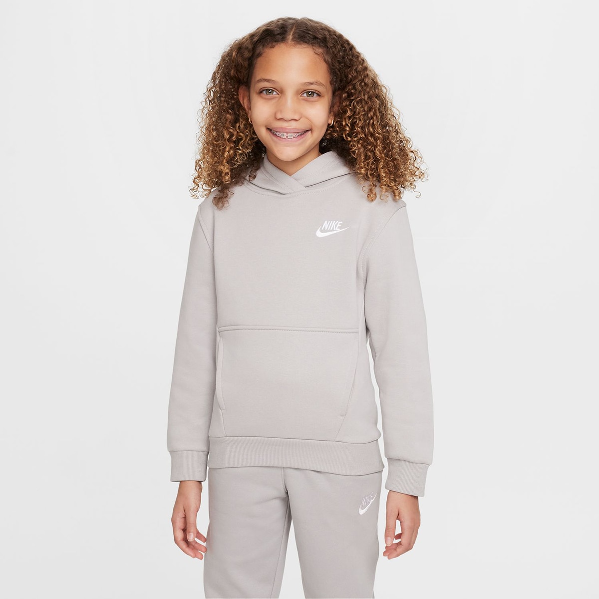 Sweatshirt de criança Sportswear Club Fleece Cinzento-1