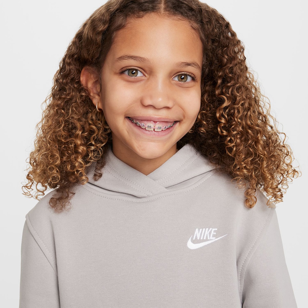 Sweatshirt de criança Sportswear Club Fleece Cinzento-5