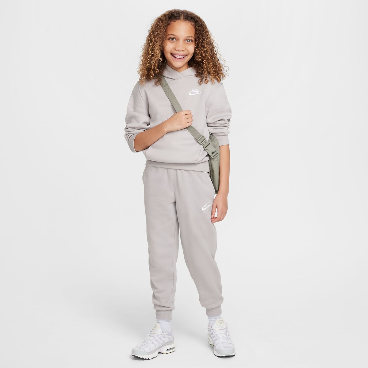 Sweatshirt de criança Sportswear Club Fleece Cinzento-6