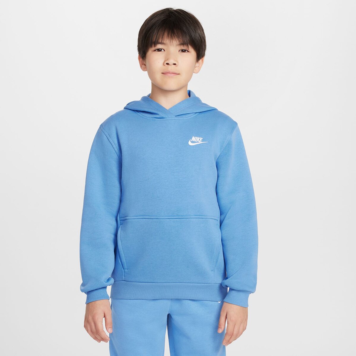 Sweatshirt de criança Sportswear Club Fleece Azul-1