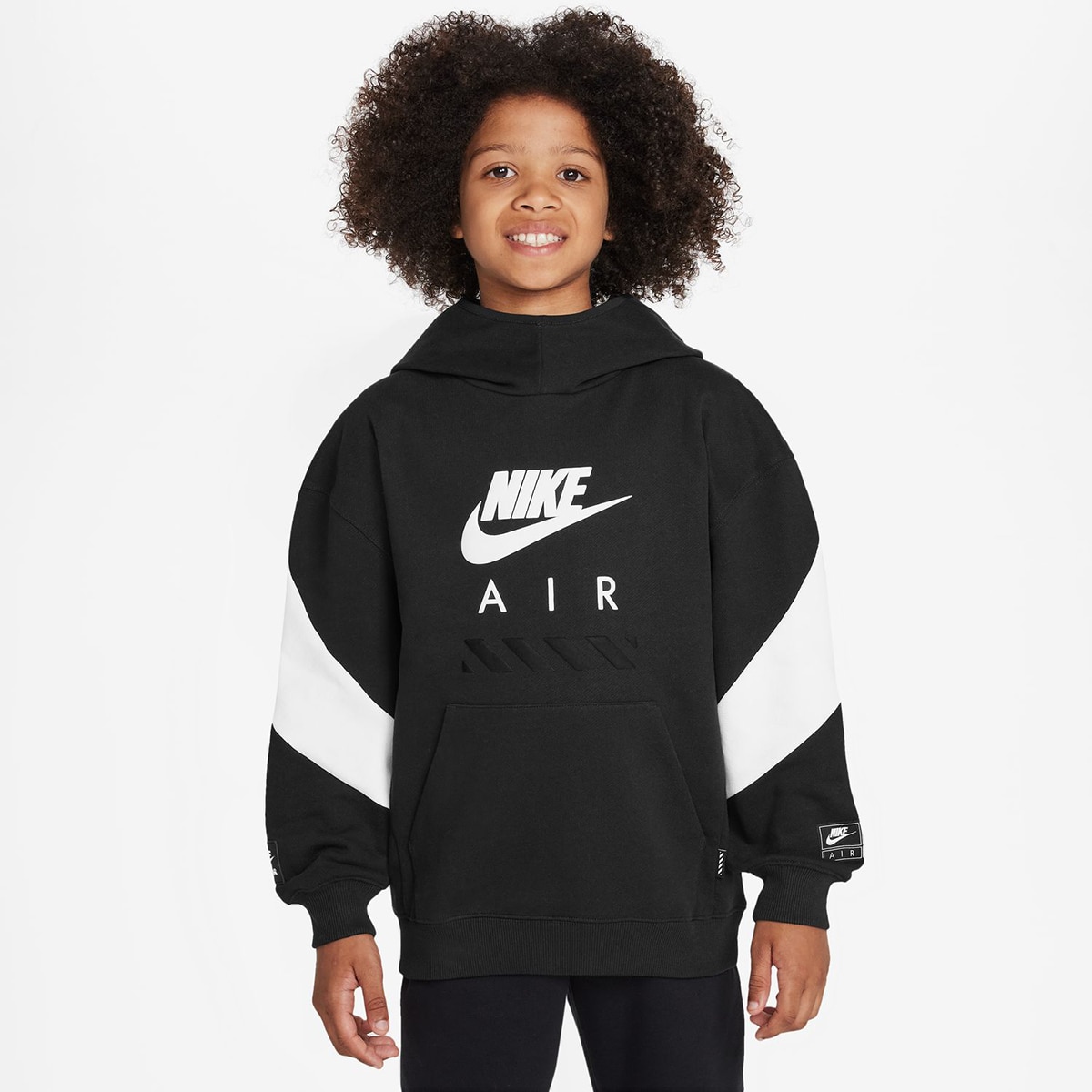 Sweatshirt de menino Air Nike Preto-1
