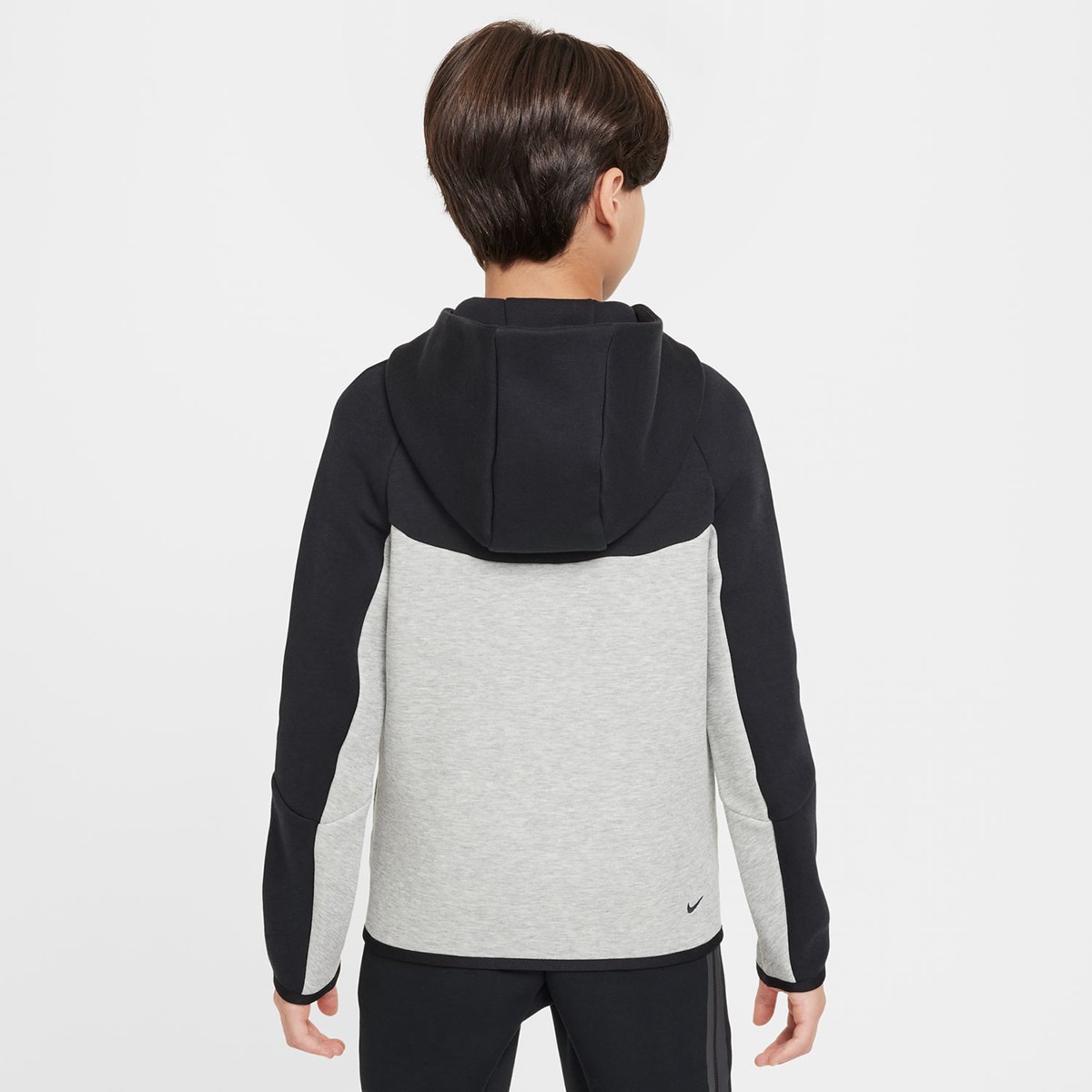 Sweatshirt de menino Sportswear Tech Fleece Nike Cinzento / Preto-2