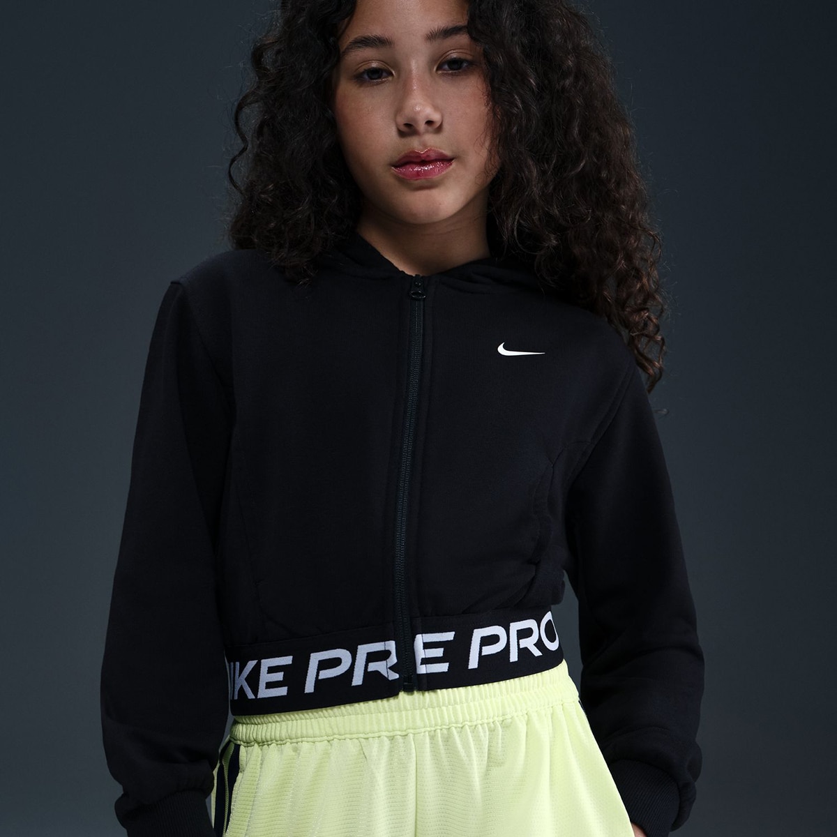 Sweatshirt de Menina G Pro DF Fz Fleece Hdy Preto-4