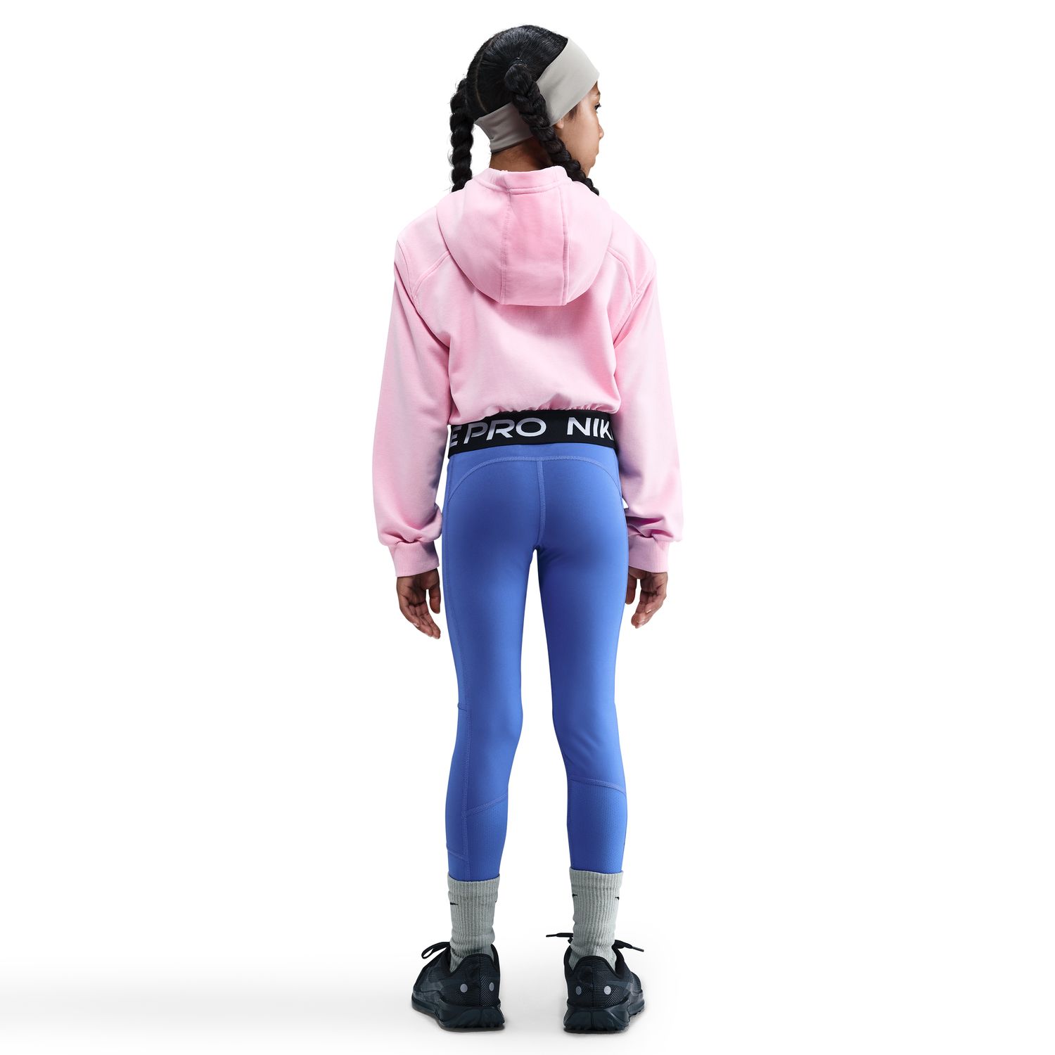 Sweatshirt de Menina Pro Dri-FIT Fleece Rosa-2