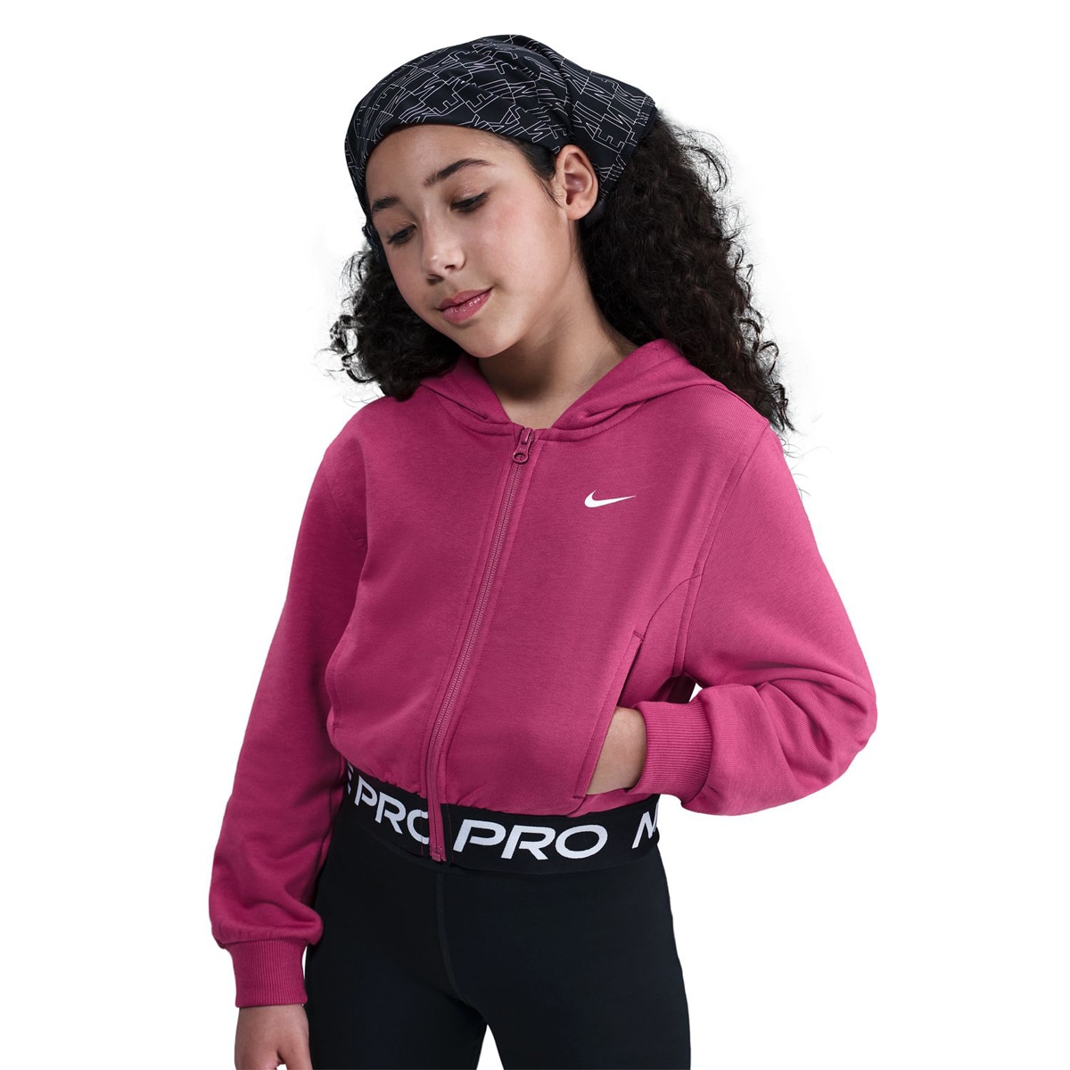 Sweatshirt de Menina Pro Dri-FIT Fleece Vermelho-3
