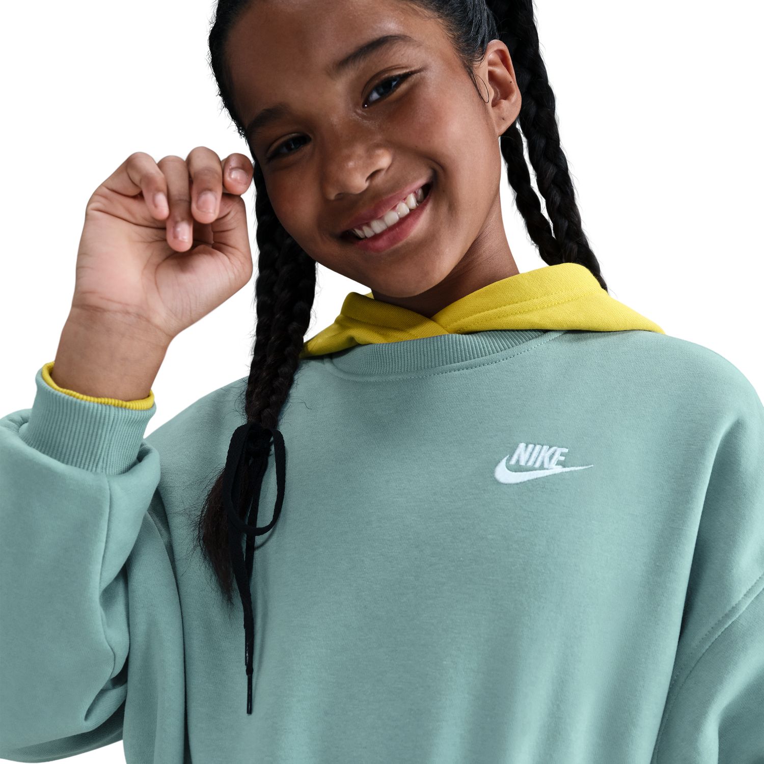 Sweatshirt de menina Sportswear Club Fleece Nike Azul-4