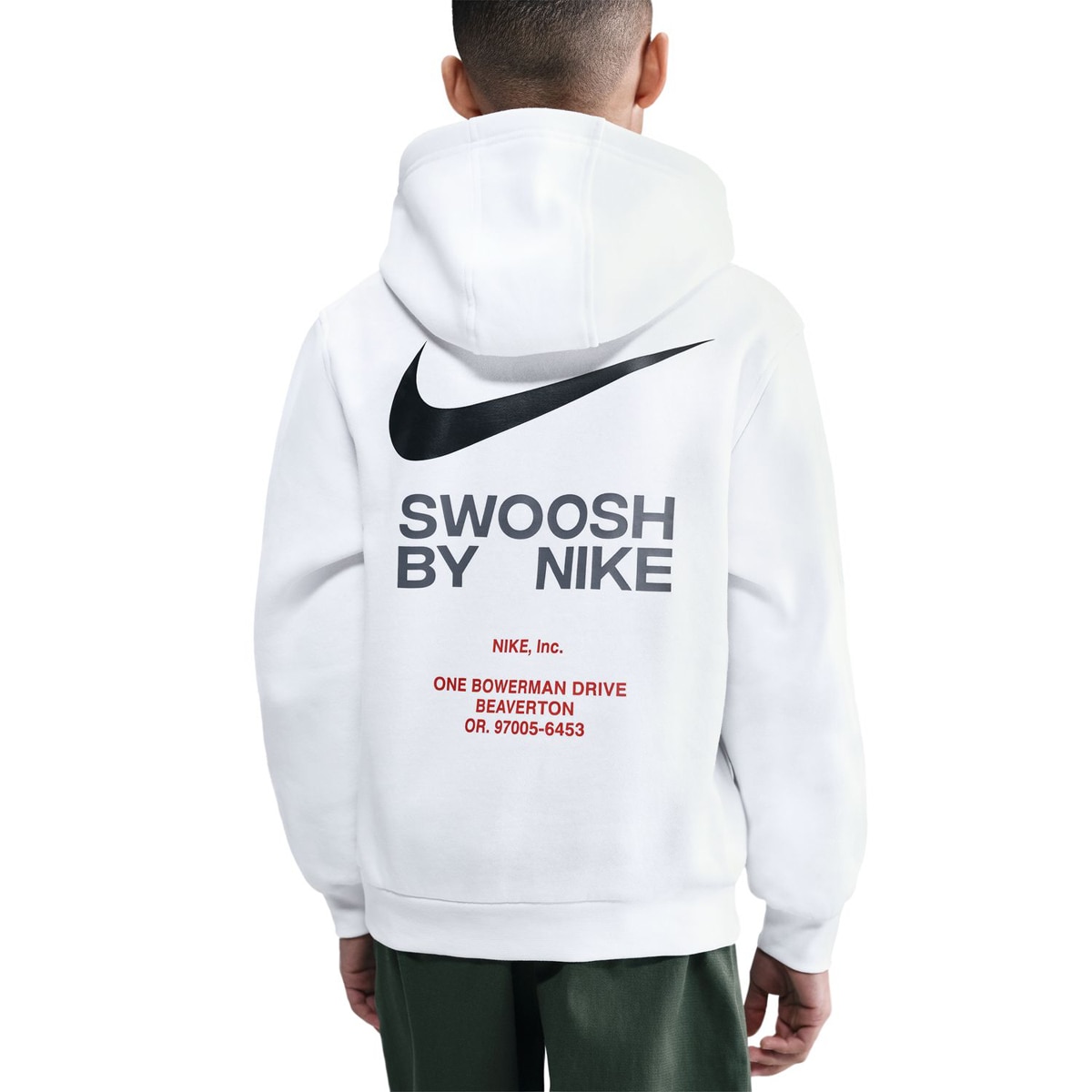 Sweatshirt de Criança Sportswear Athl Po Hoodie Bb Branco-4