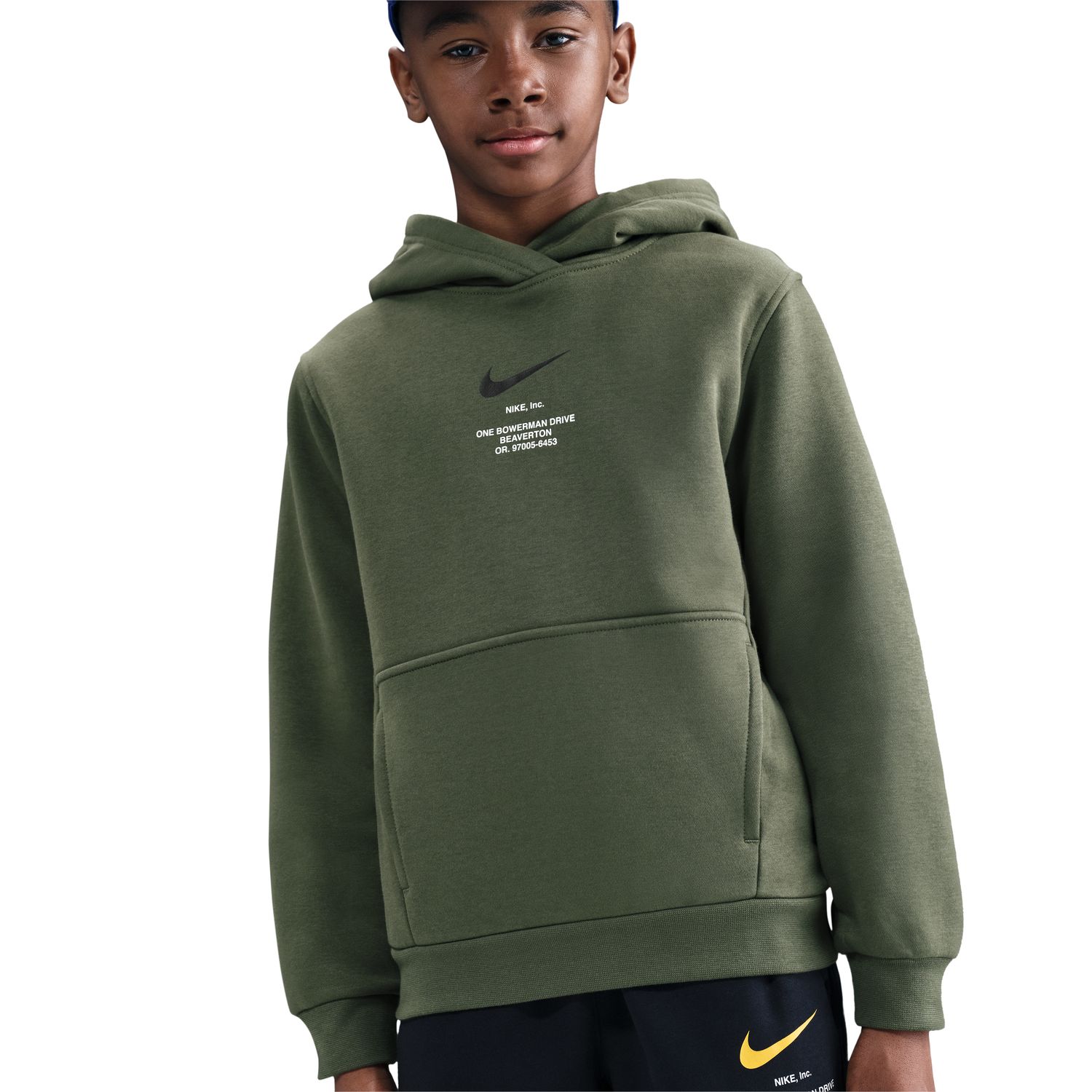 Sweatshirt de Criança Sportswear Athl Po Hoodie Bb Verde-3