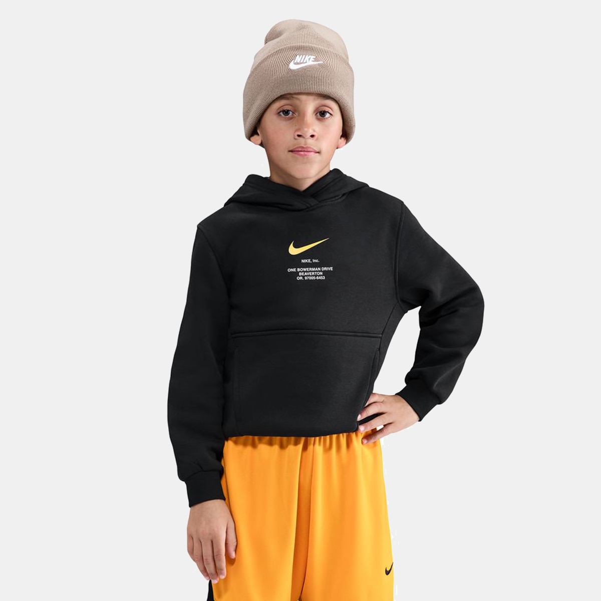 Sweatshirt de Criança Sportswear Athl Po Hoodie Bb Preto-1