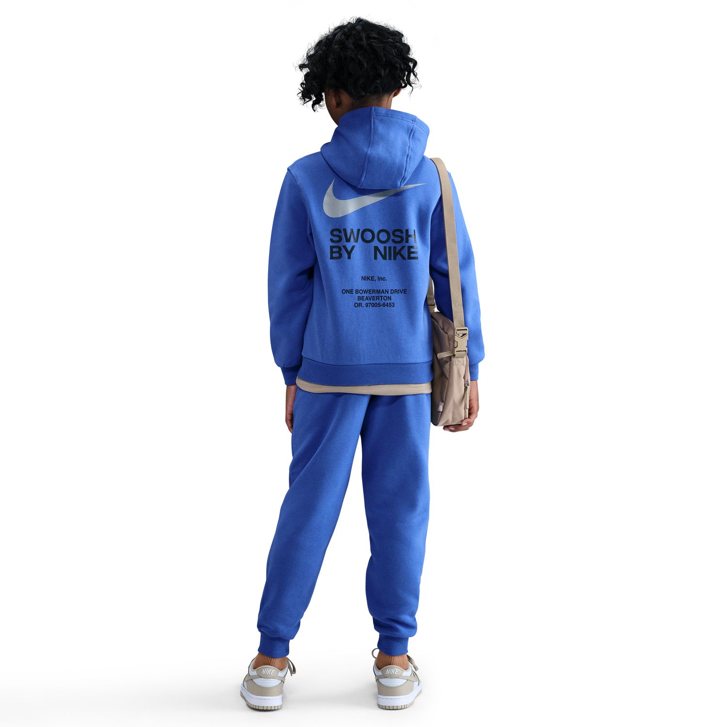 Sweatshirt de Criança Sportswear Athl Po Hoodie Bb Azul-2