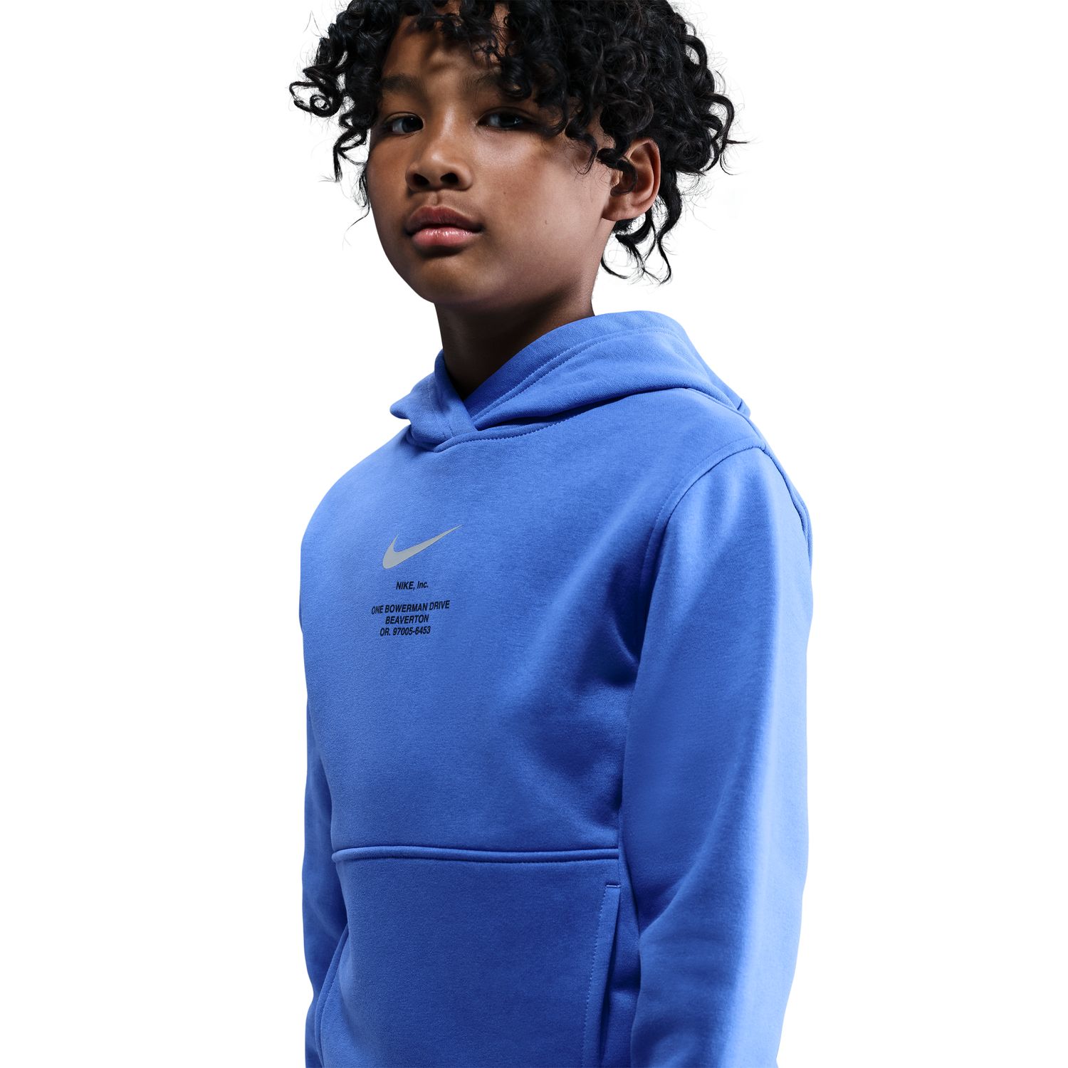 Sweatshirt de Criança Sportswear Athl Po Hoodie Bb Azul-4