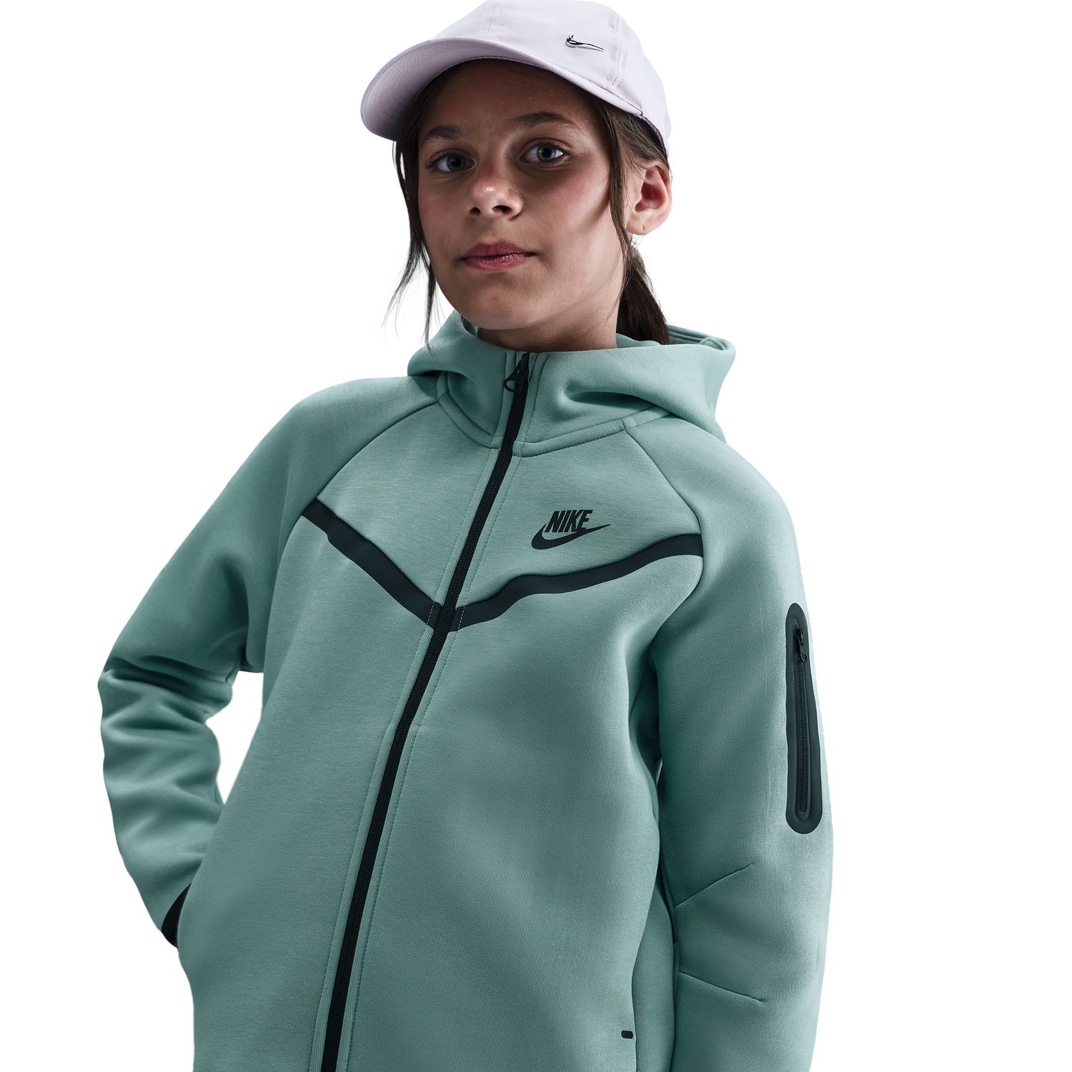 Sweatshirt de menina Sportswear Tech Fleece Nike Azul-3