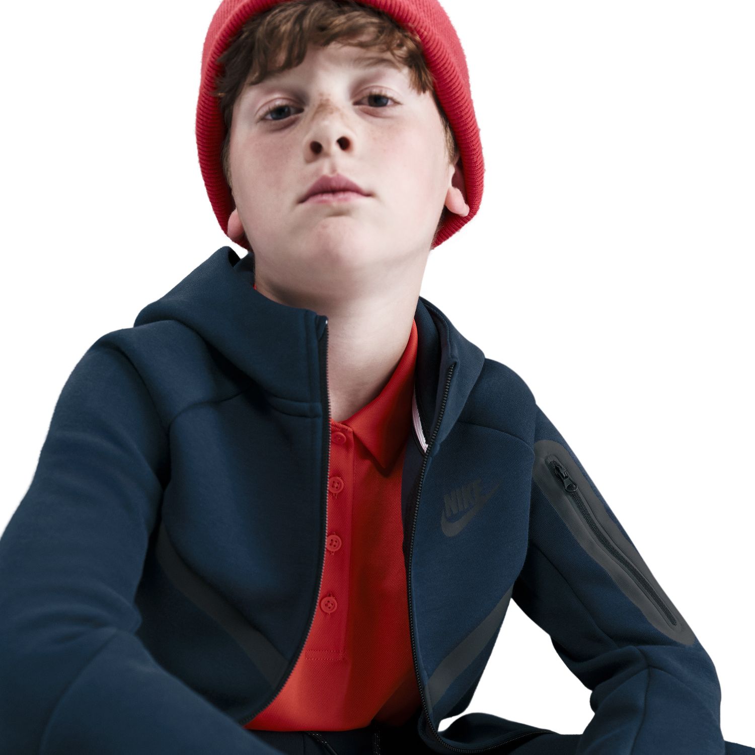 Sweatshirt de menino Sportswear Tech Fleece Nike Azul-3