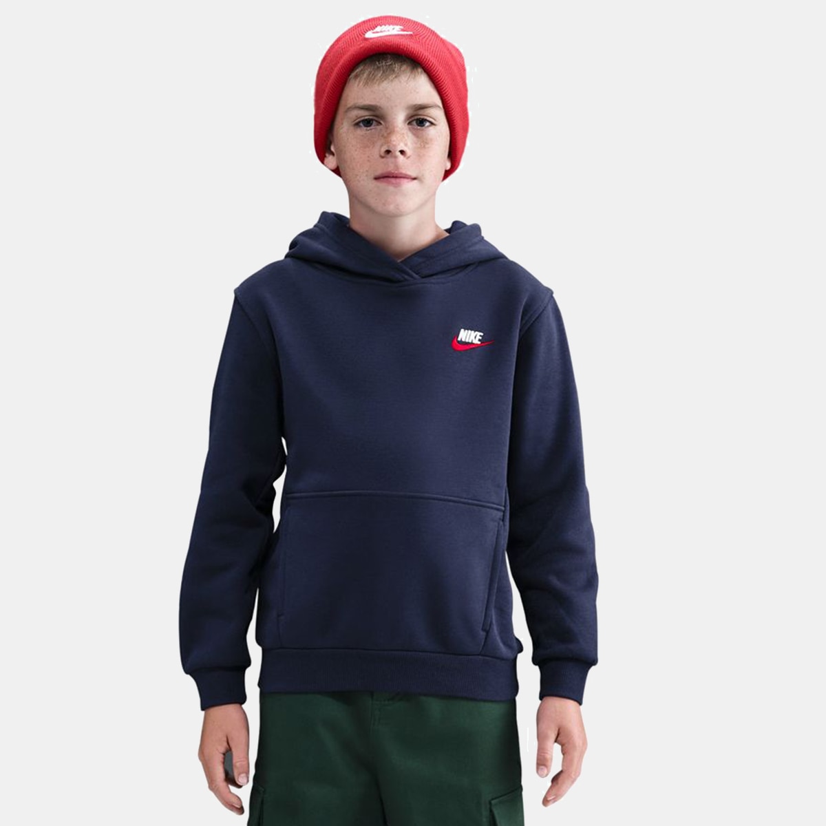 Sweatshirt de criança Sportswear Club Fleece Azul-marinho-1