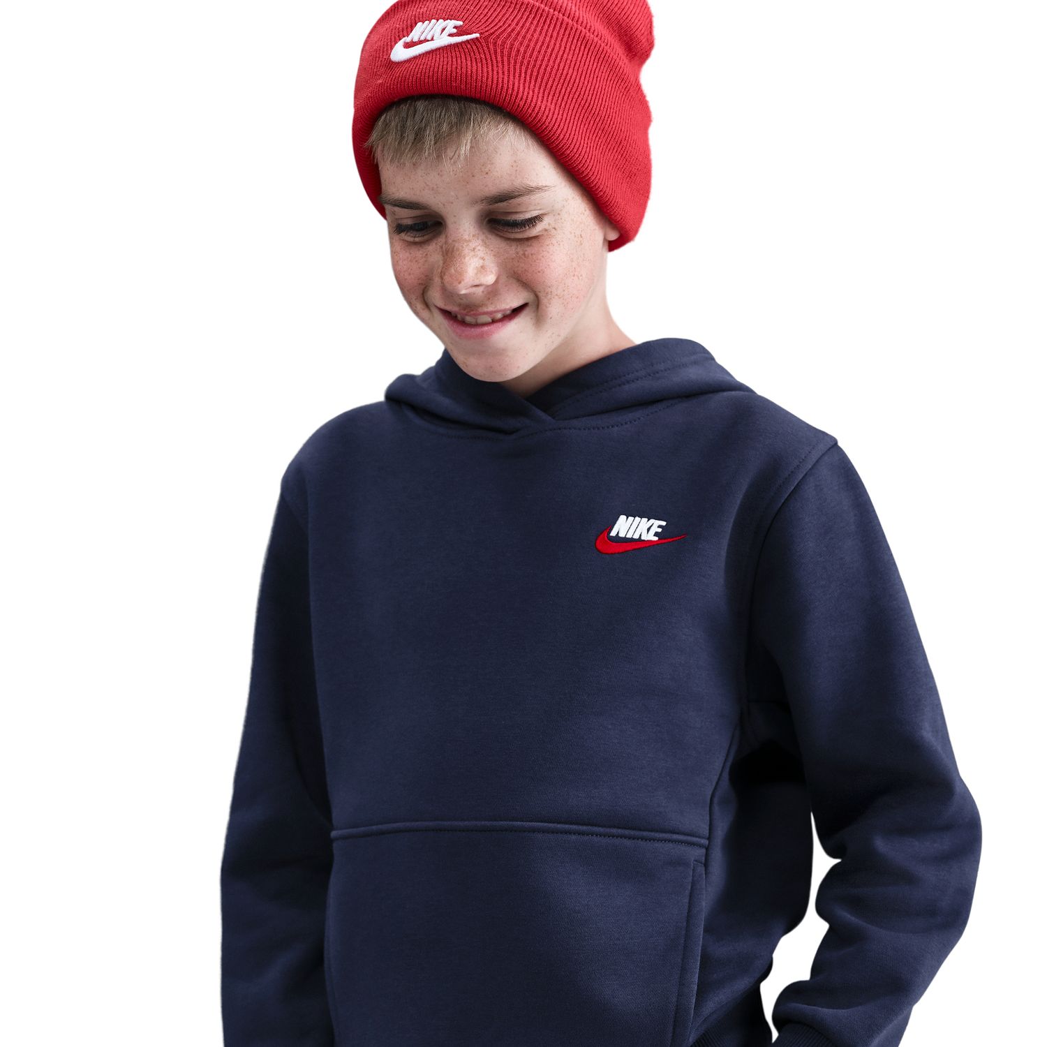Sweatshirt de criança Sportswear Club Fleece Azul-marinho-3