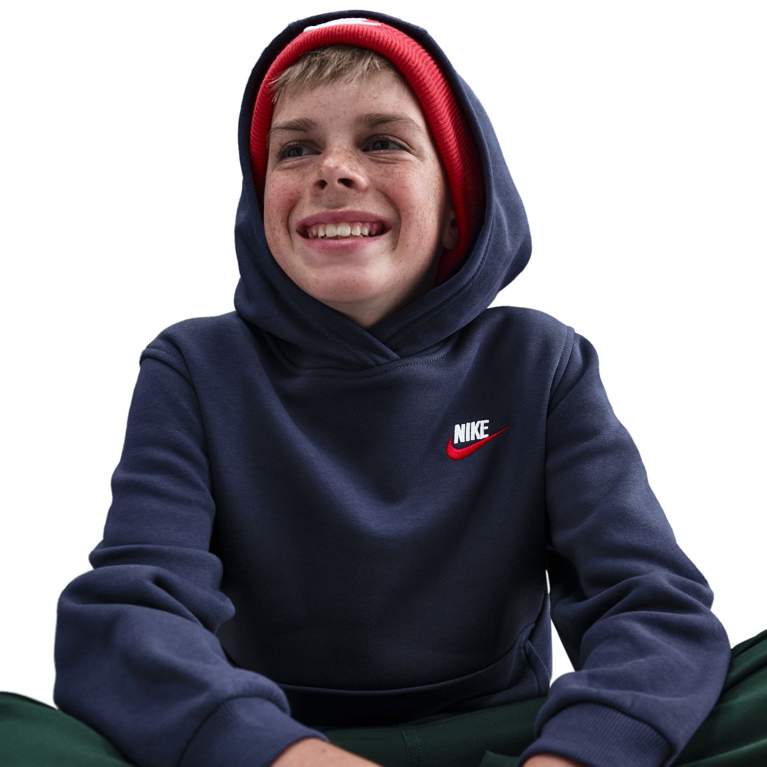 Sweatshirt de criança Sportswear Club Fleece Azul-marinho-4