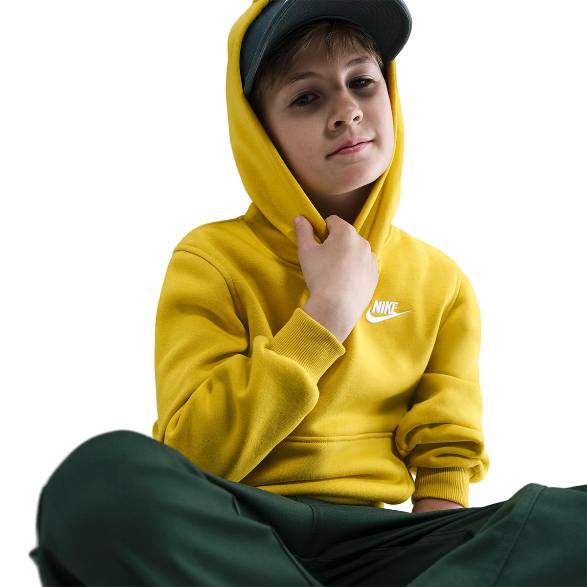 Sweatshirt de criança Sportswear Club Fleece Amarelo-4