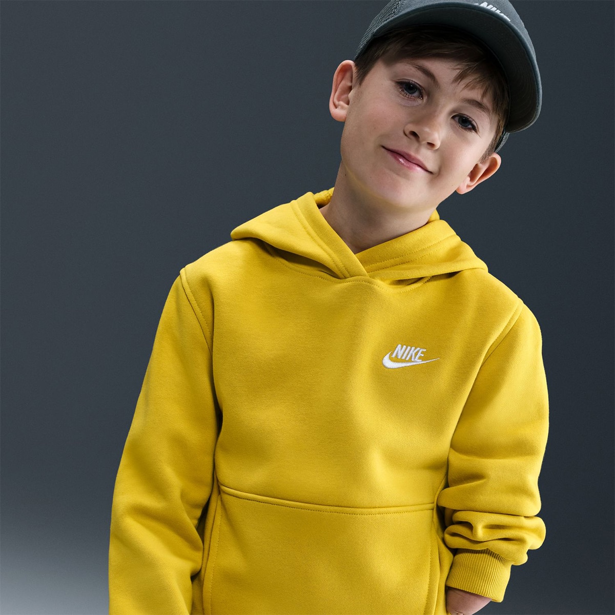 Sweatshirt de criança Sportswear Club Fleece Amarelo-5