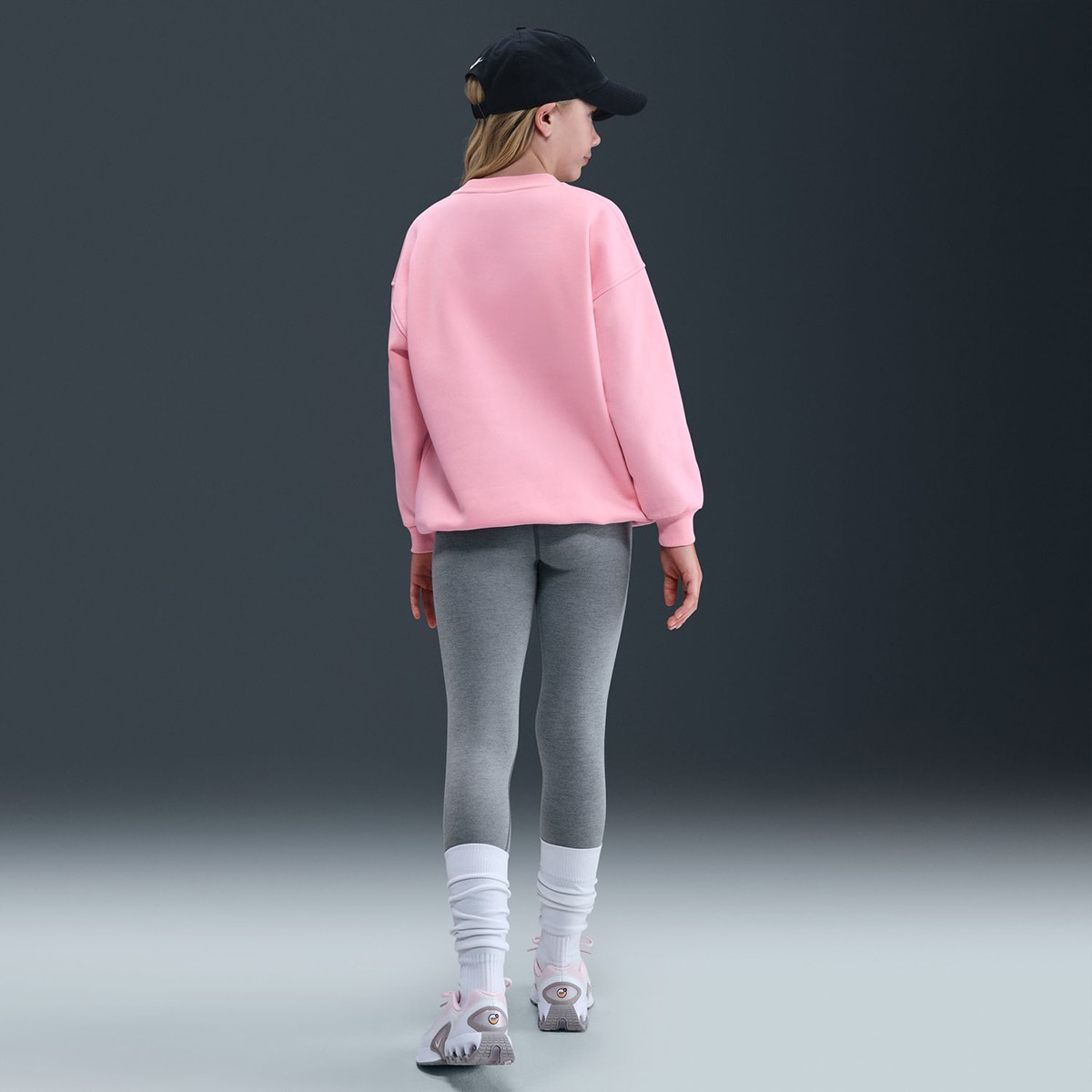 Sweatshirt de menina Sportswear Club Fleece Nike Rosa-2
