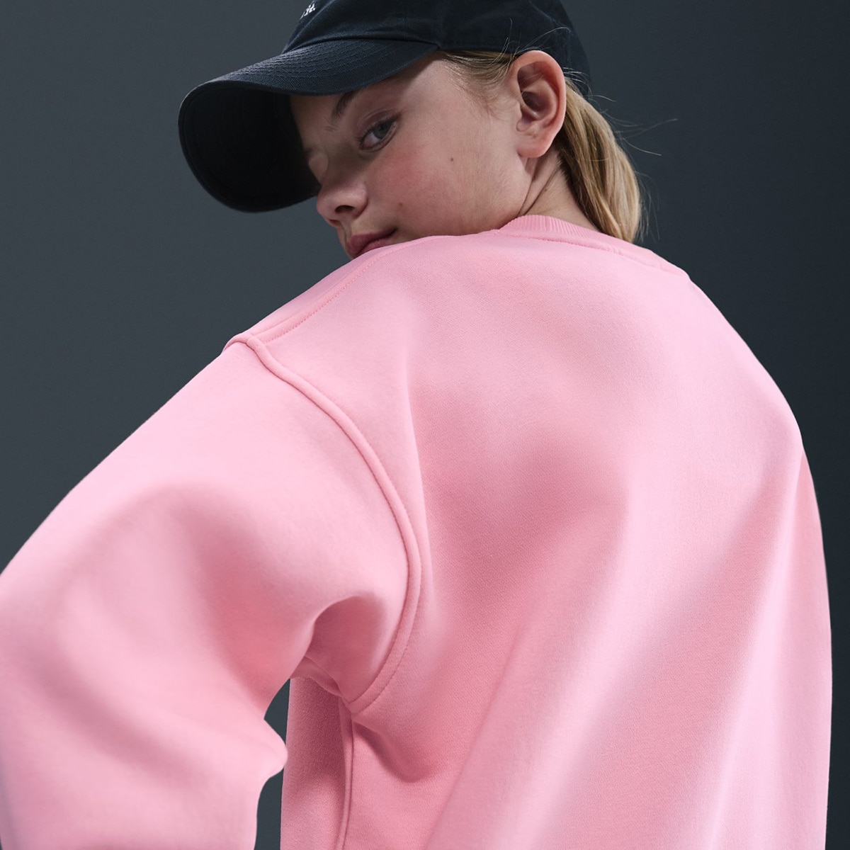 Sweatshirt de menina Sportswear Club Fleece Nike Rosa-5