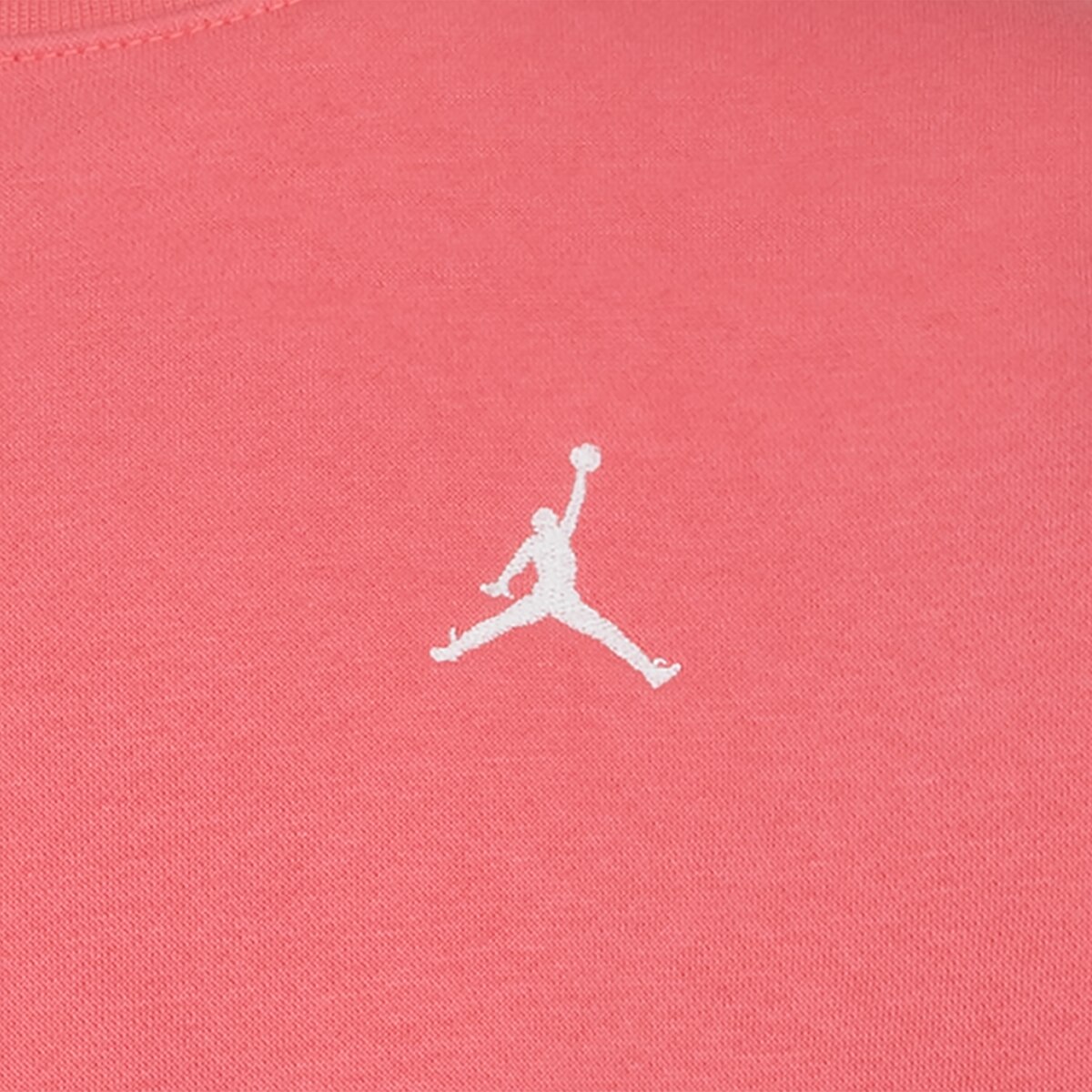 Sweatshirt de Menina Brooklyn Ess Crew Rosa-3
