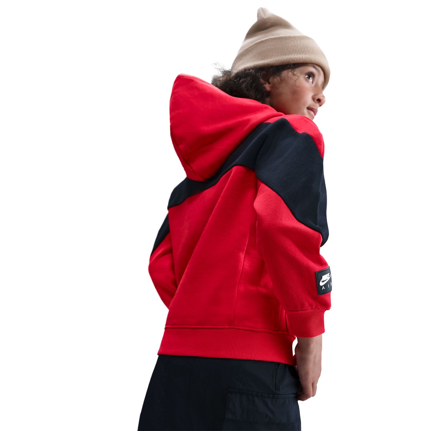 Sweatshirt de Criança Air Flc Po Hoodie Pd Vermelho-4