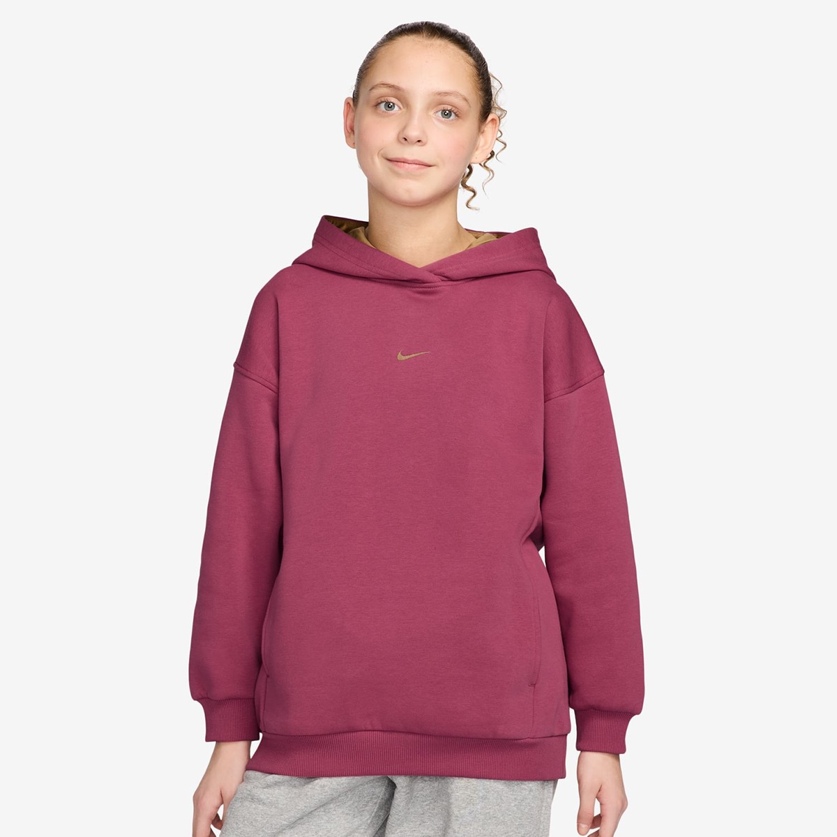 Sweatshirt de menina Sportswear Club Fleece Nike Rosa-1